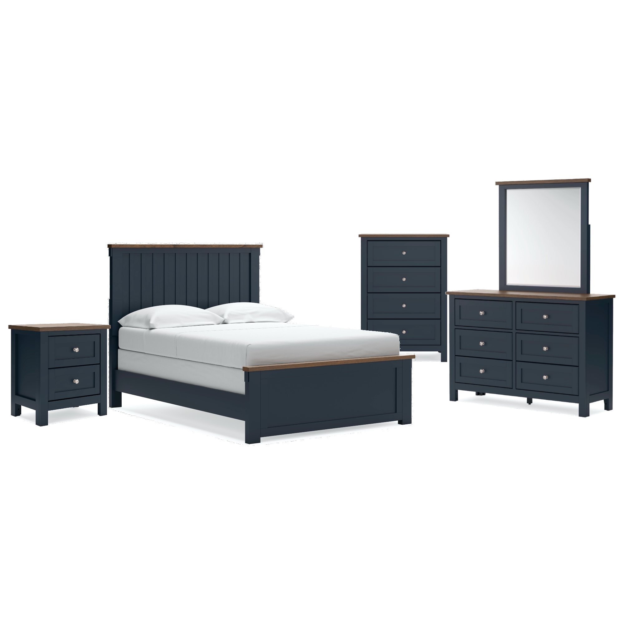 Logan Full 5 Piece Bedroom Set - Adams Furniture