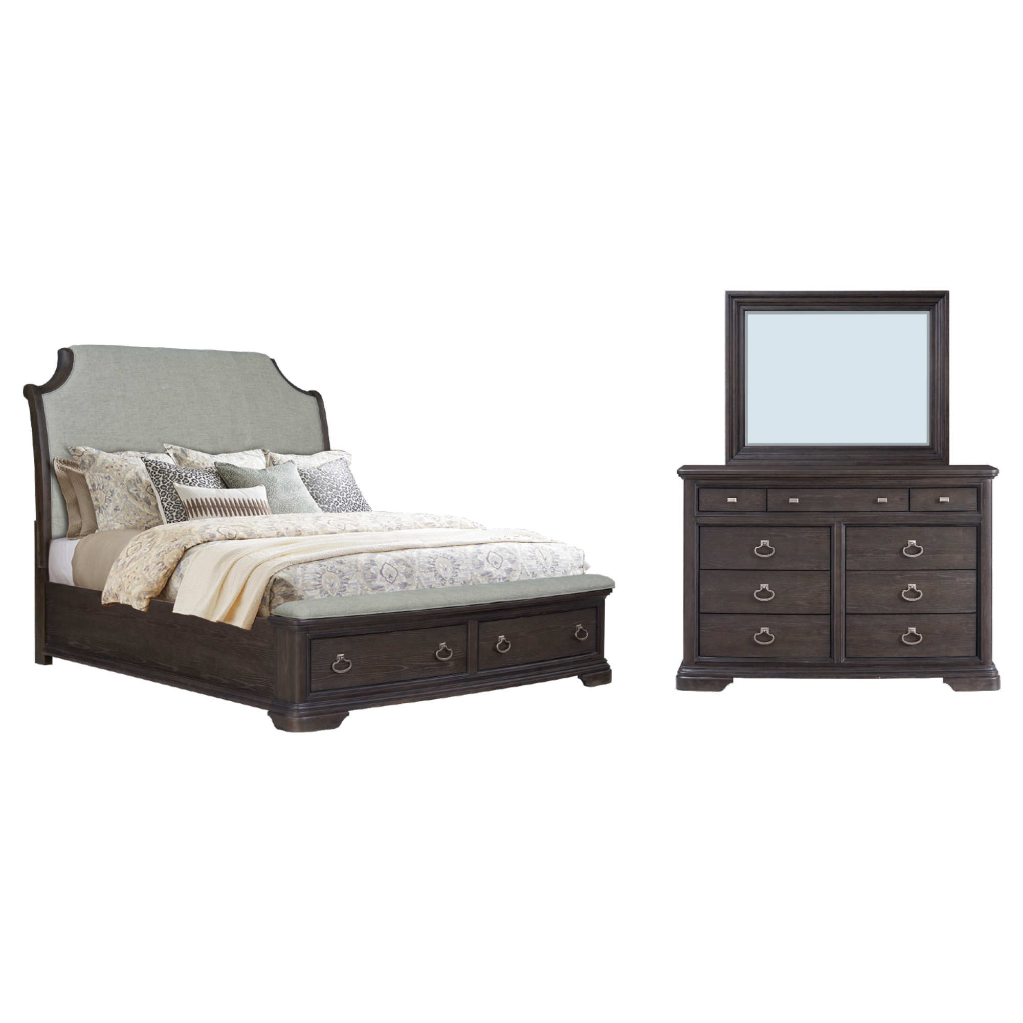 Lucy Queen 3 Piece Bedroom Set - Adams Furniture