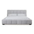 Light Grey Queen Upholstered Bed - Adams Furniture