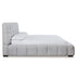 Light Grey Queen Upholstered Bed - Adams Furniture