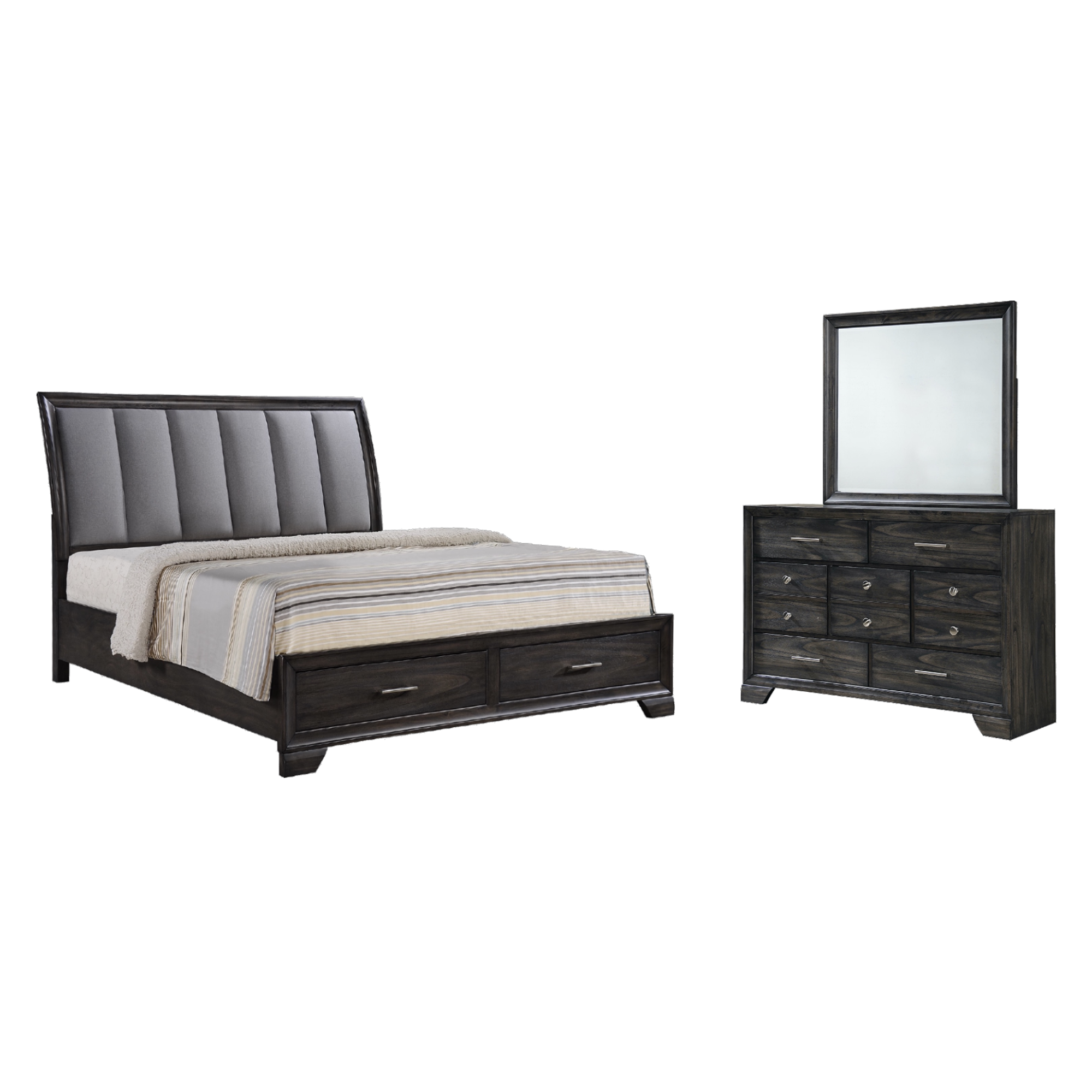 Julian King 3 Piece Bedroom Set - Adams Furniture
