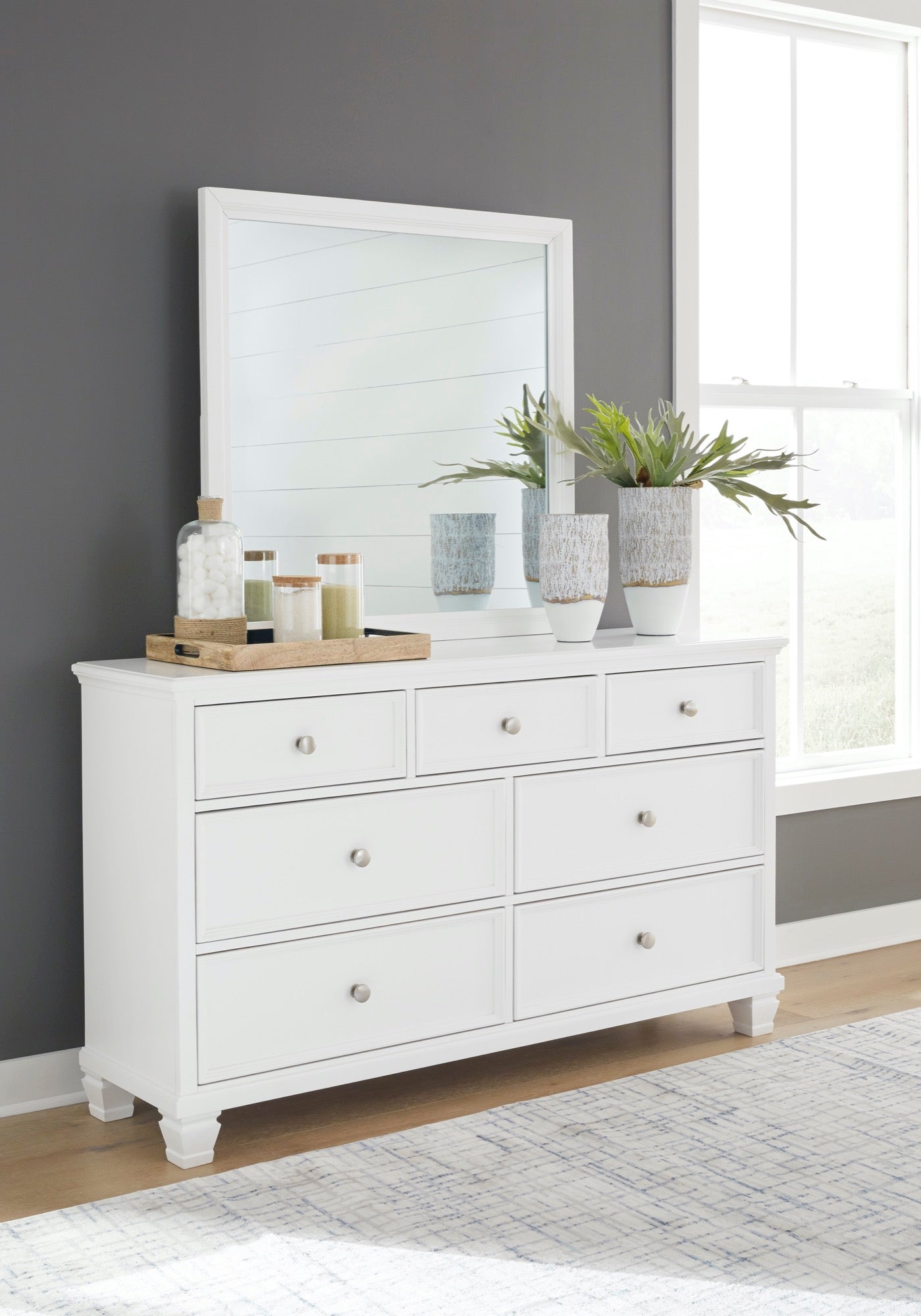 Fortman Dresser & Mirror - Adams Furniture