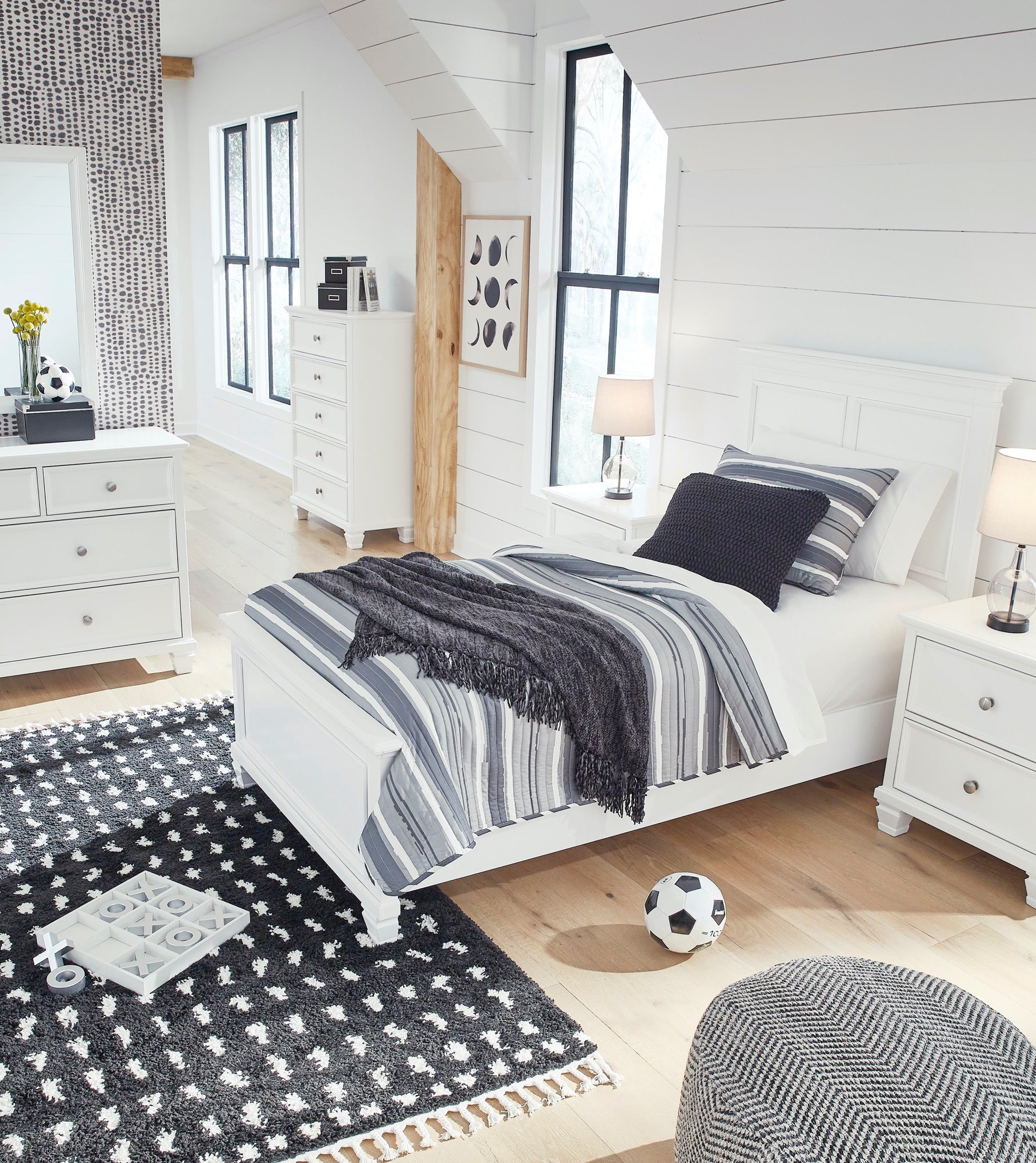 Fortman Twin 5 Piece Bedroom Set - Adams Furniture