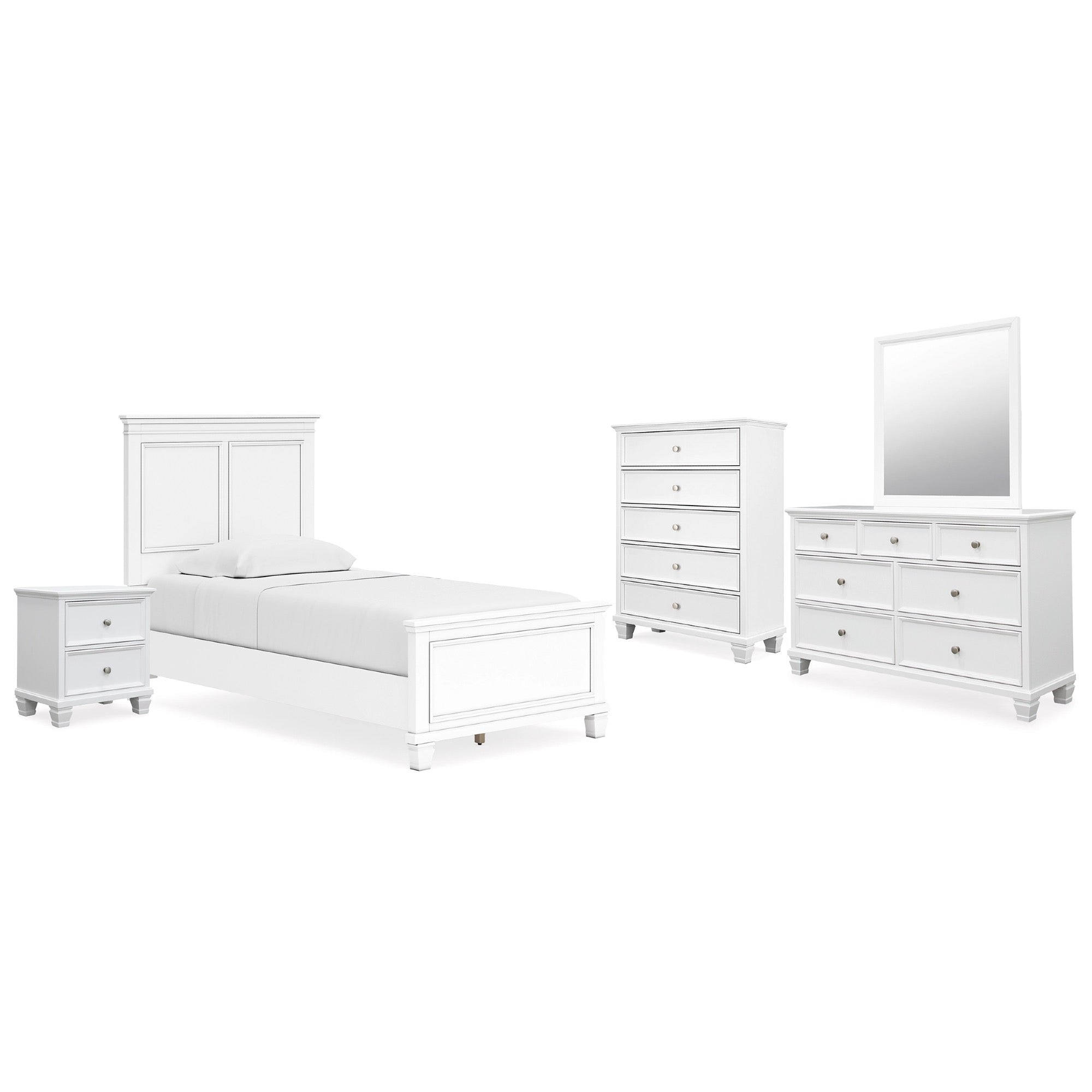 Fortman Twin 5 Piece Bedroom Set - Adams Furniture
