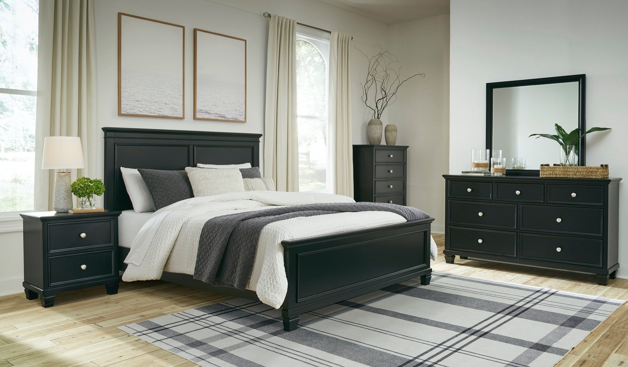 Lanolee Queen 5 Piece Bedroom Set - Adams Furniture