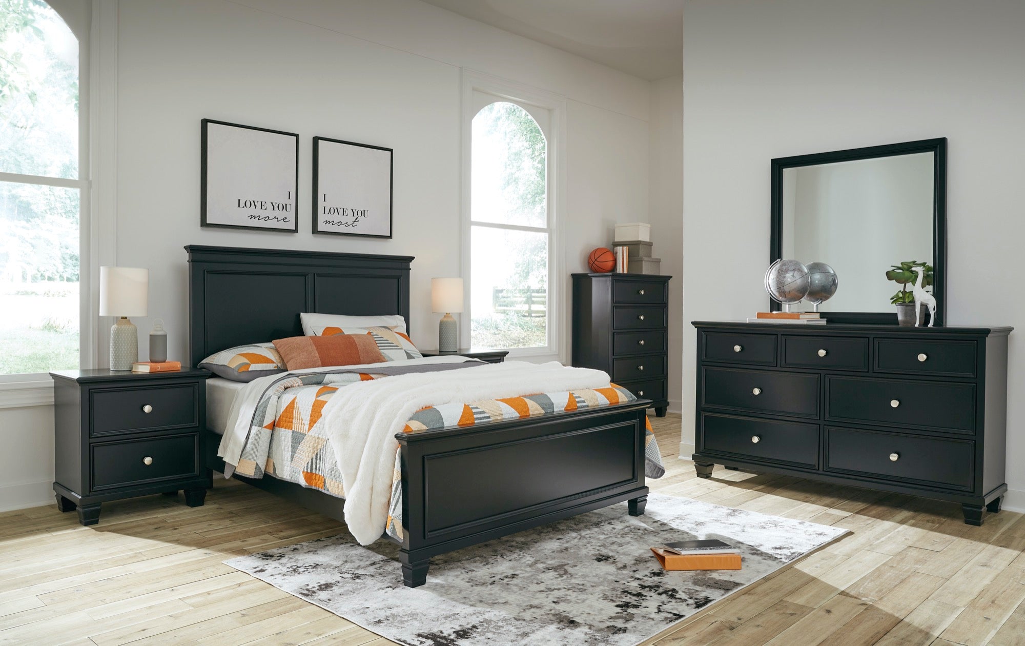 Lanolee Full 5 Piece Bedroom Set - Adams Furniture