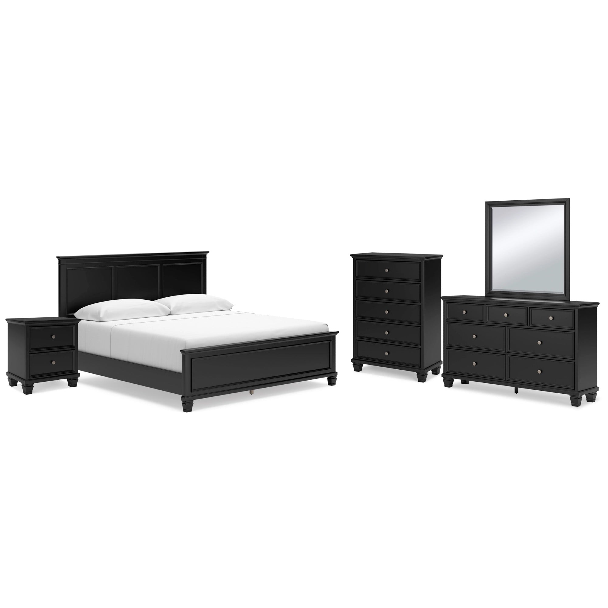 Lanolee King 5 Piece Bedroom Set - Adams Furniture