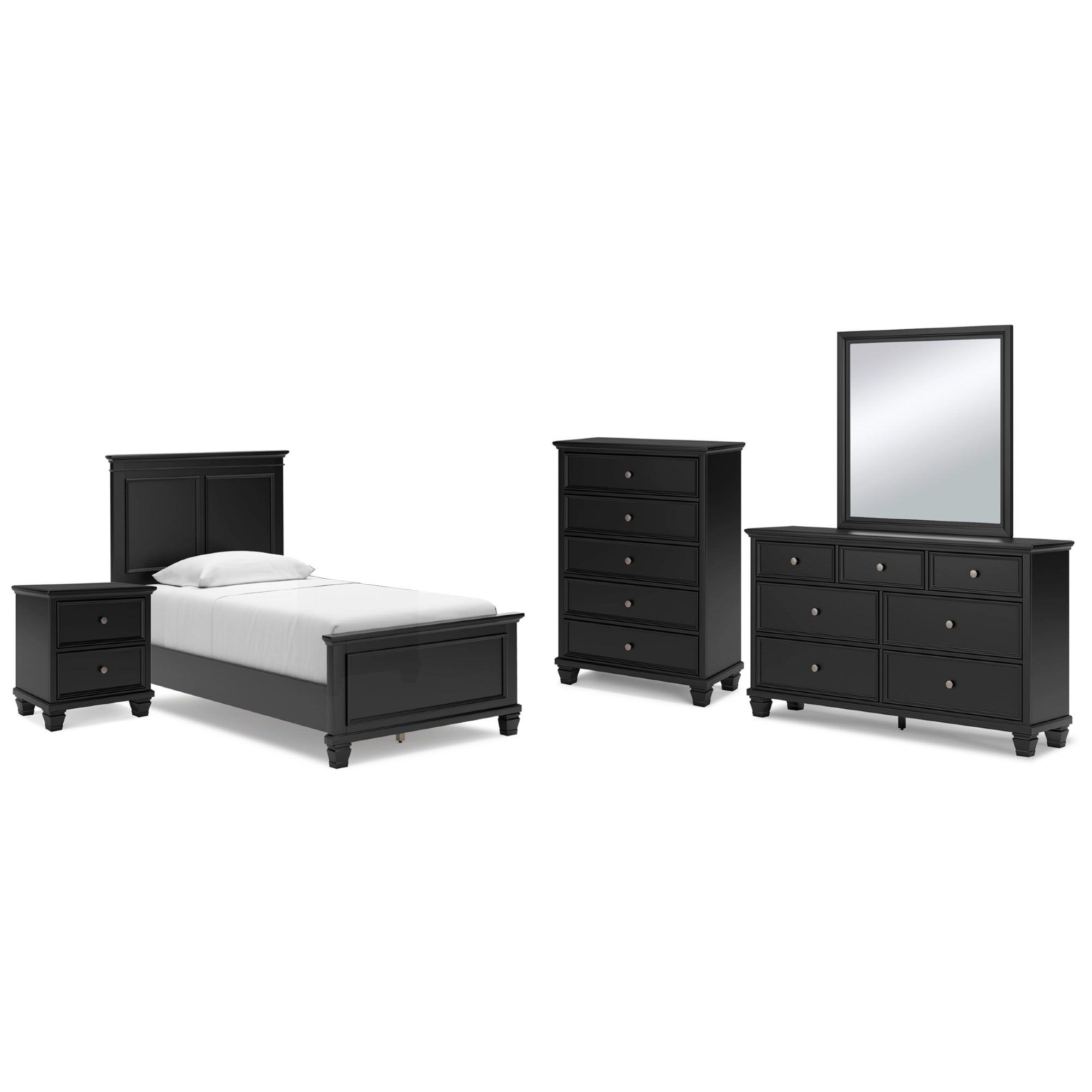 Lanolee Twin 5 Piece Bedroom Set - Adams Furniture