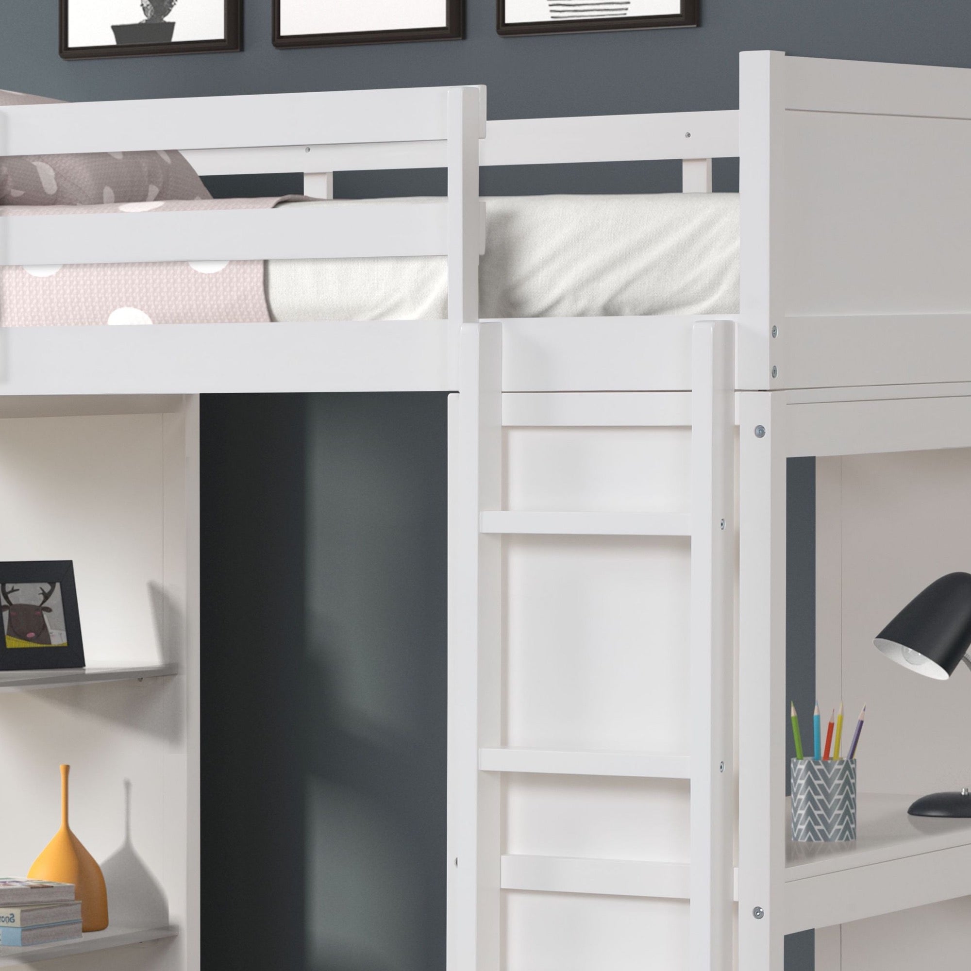 Paris Twin Loft Bed - Adams Furniture
