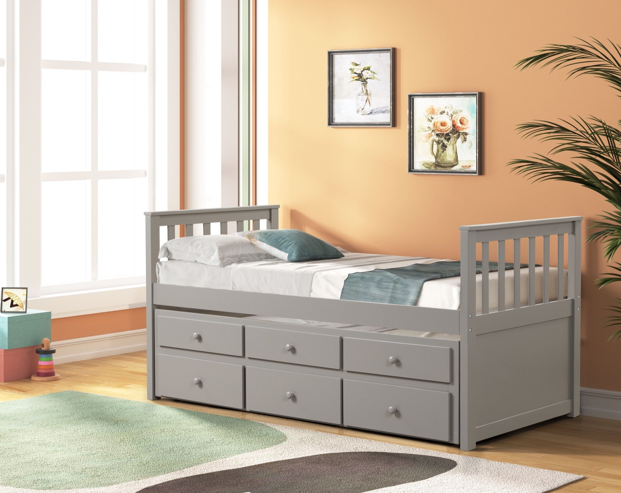 Jackson Captains Bed - Adams Furniture