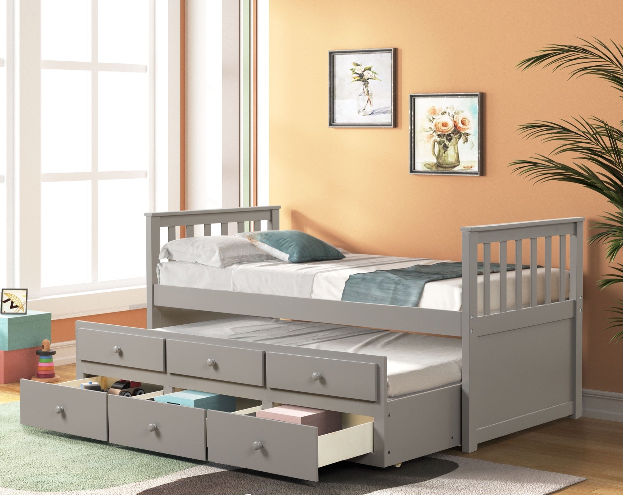 Jackson Captains Bed - Adams Furniture
