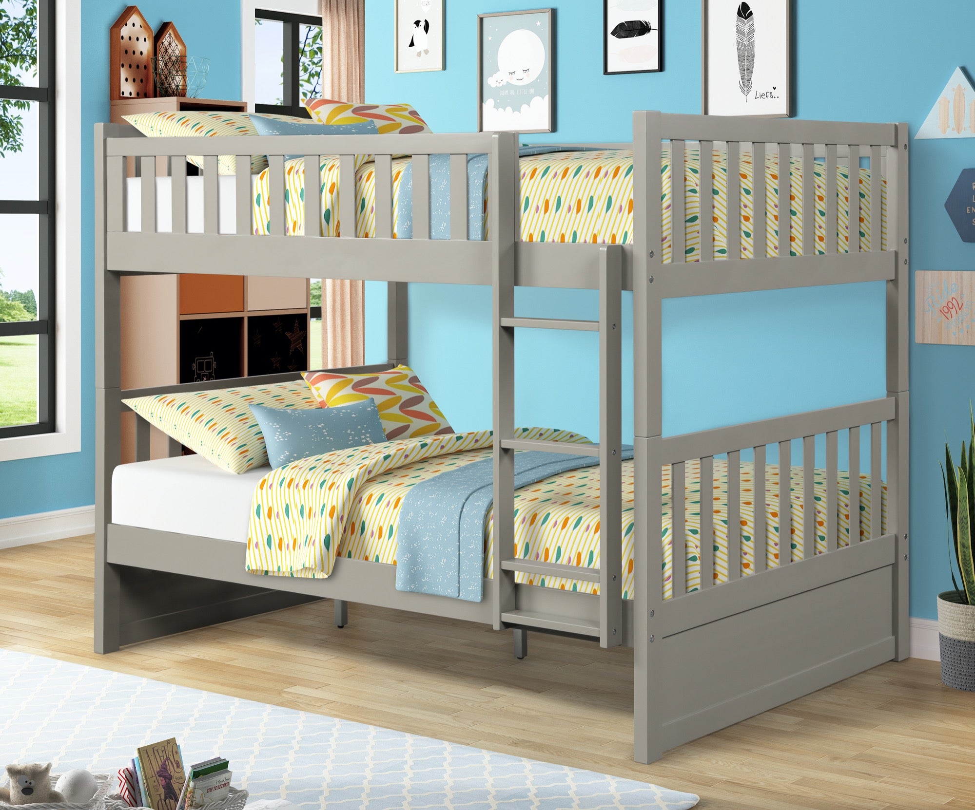 Madrid Full over Full Bunk Bed - Adams Furniture