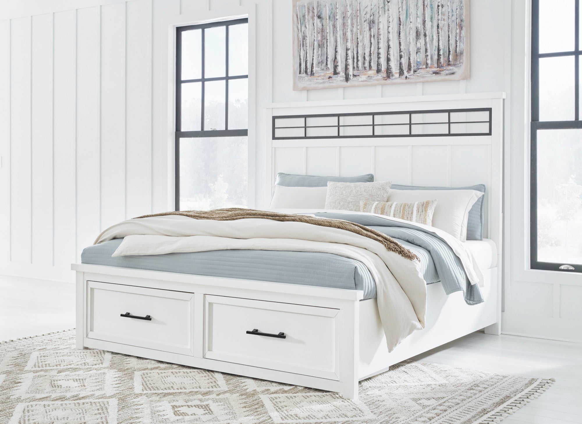 Asher King Storage Bed - Adams Furniture