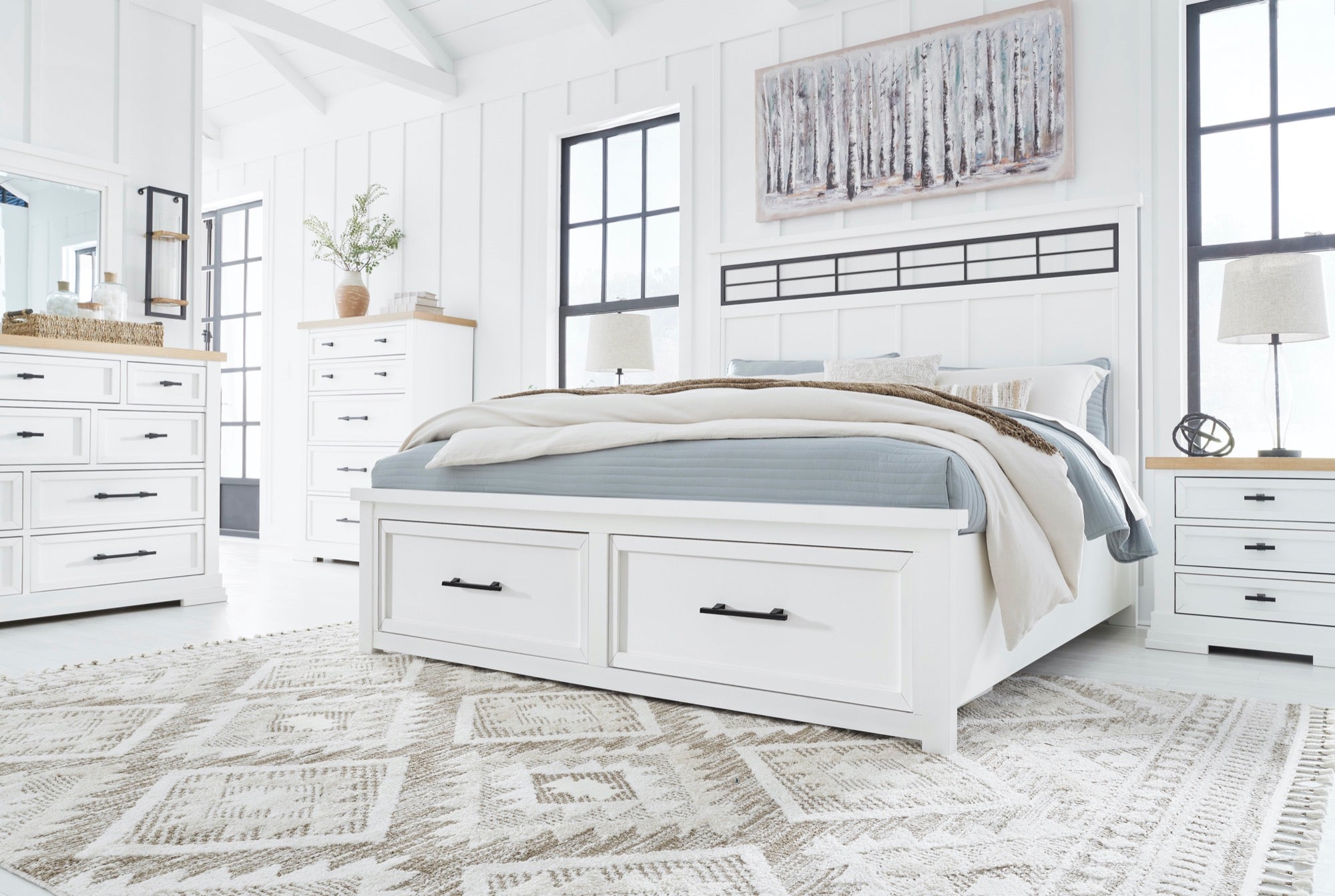 Asher Queen Storage Bed - Adams Furniture