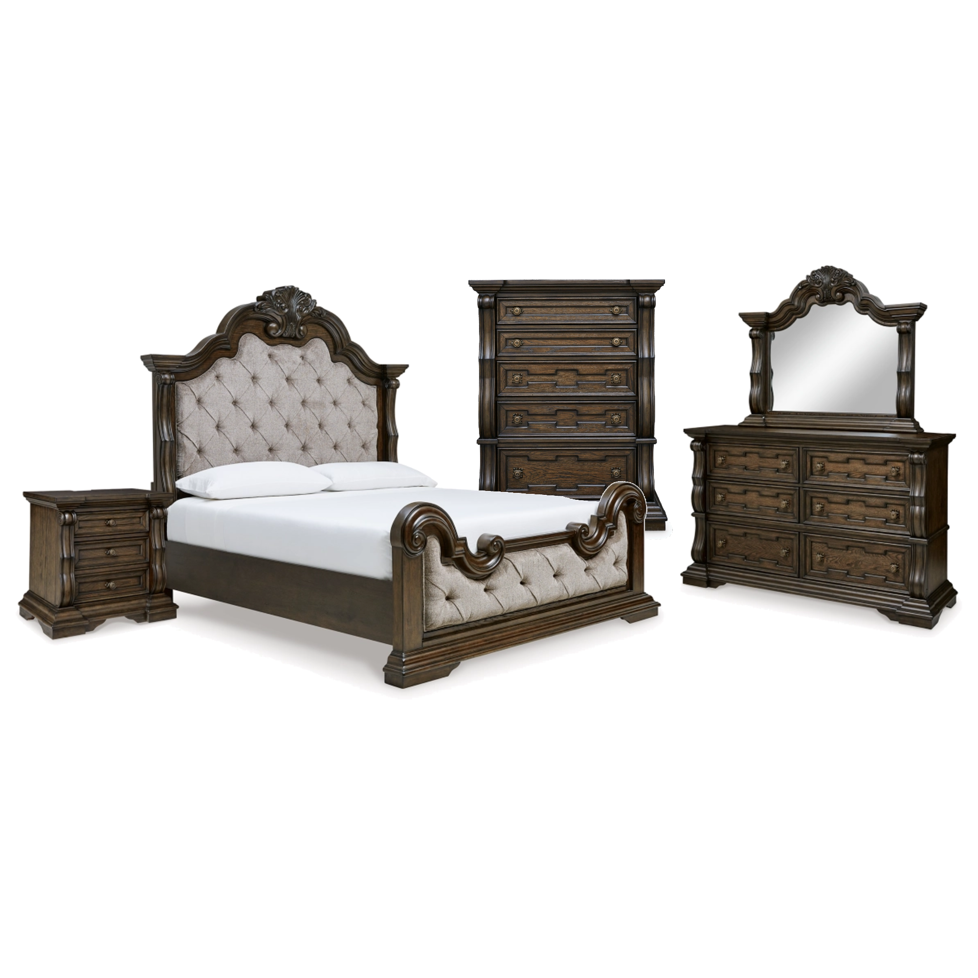 Madelyn King 5 Piece Bedroom Set - Adams Furniture