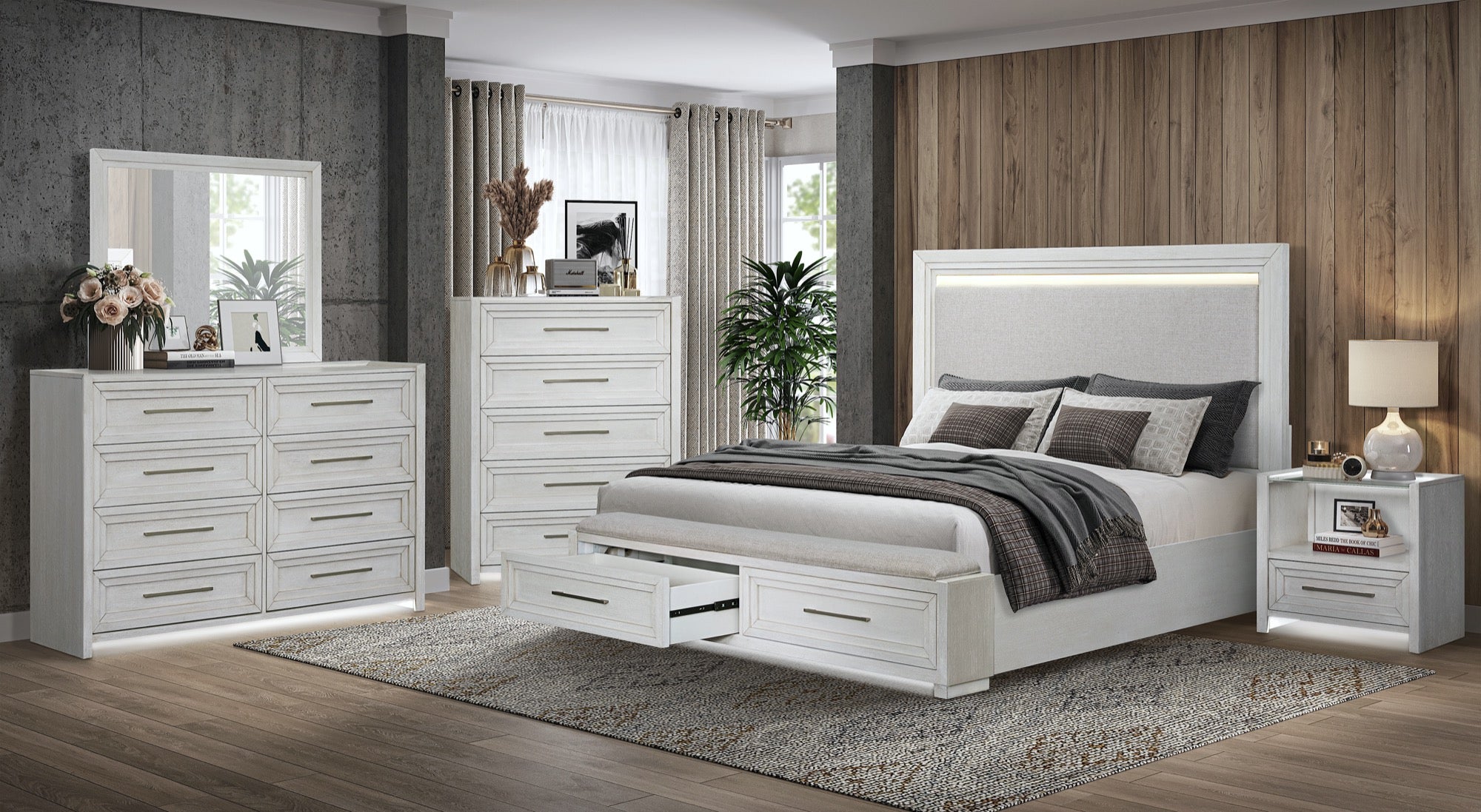 Ella Queen 3 Piece Bedroom Set - Adams Furniture