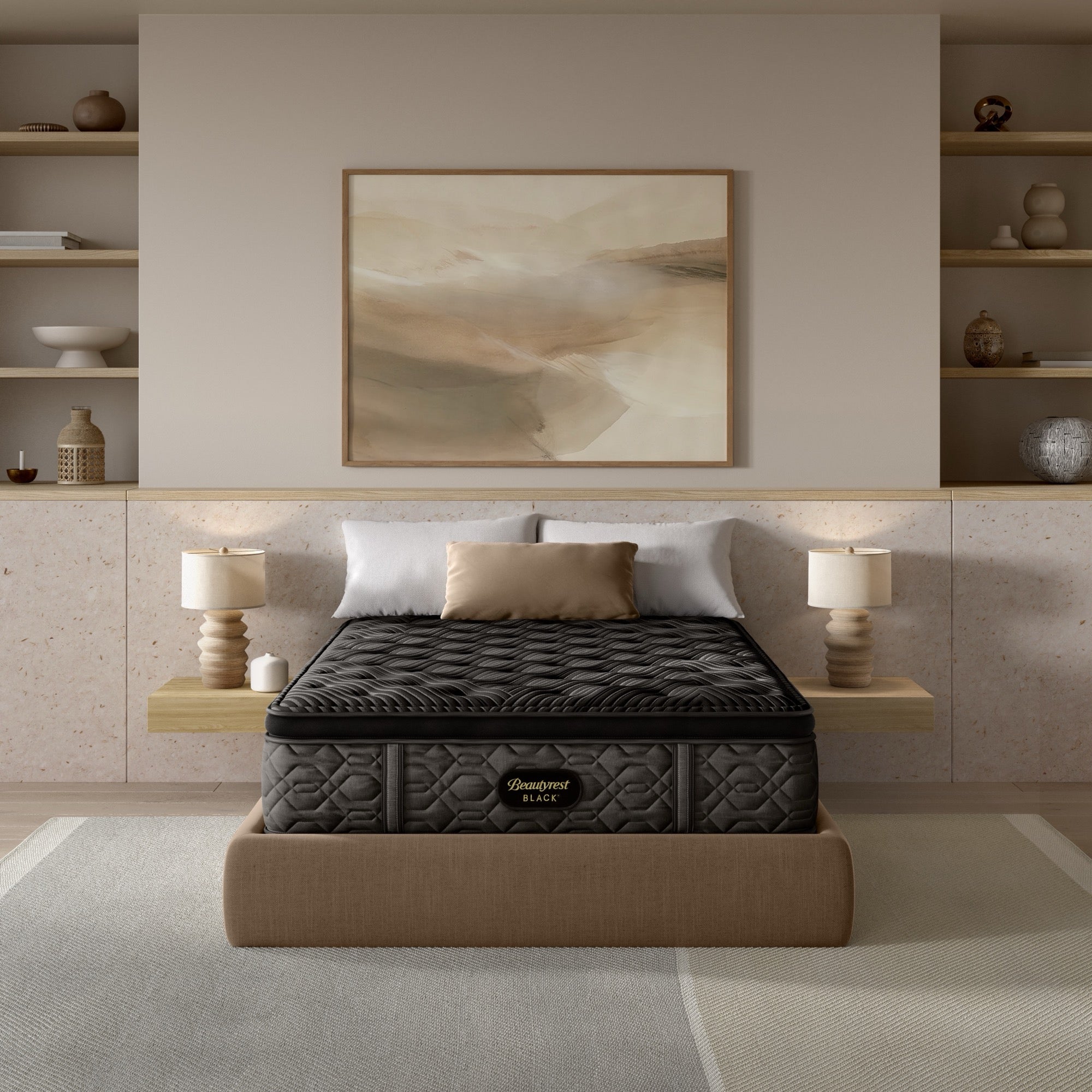 Beautyrest Black Series One Plush Pillow Top King Mattress - Adams Furniture
