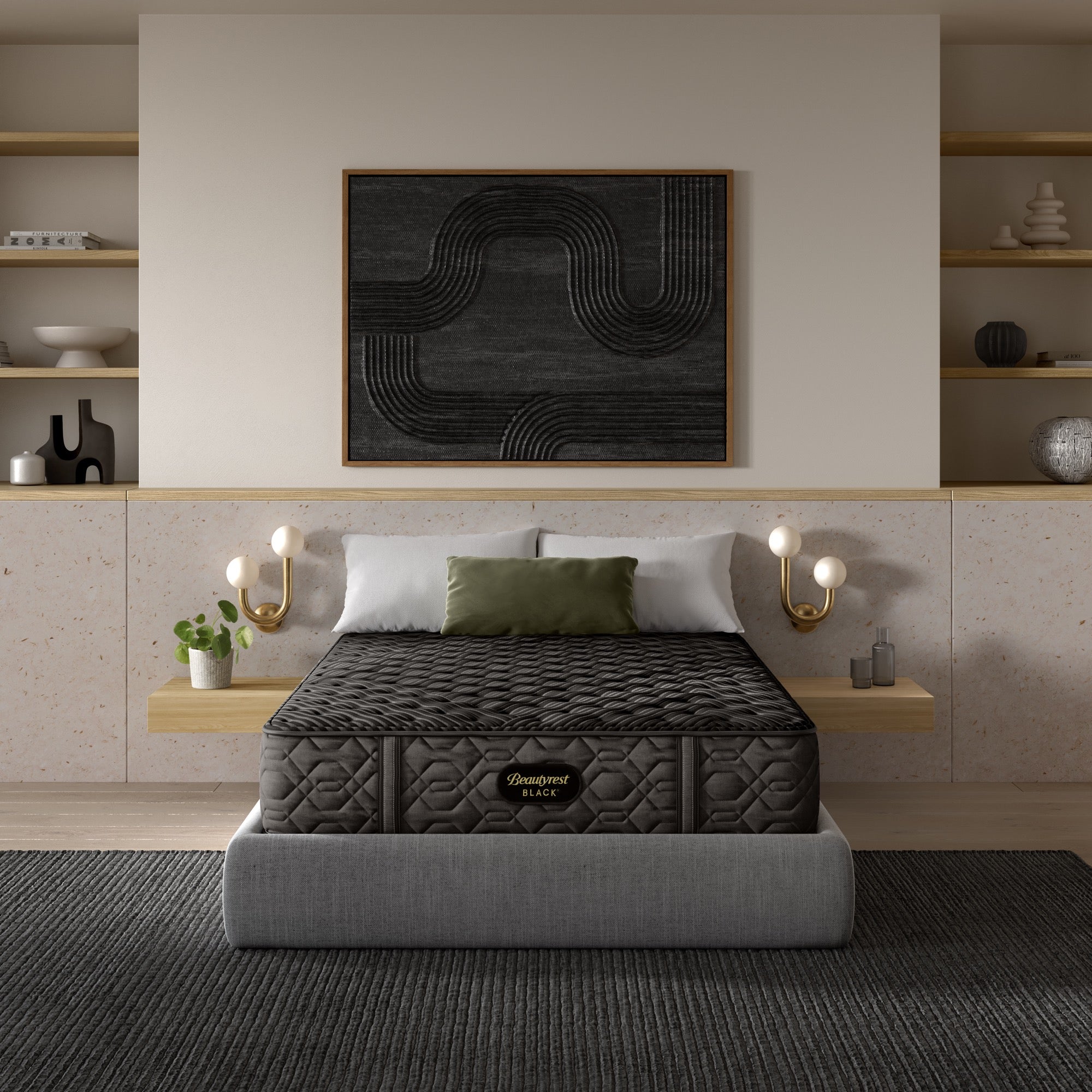 Beautyrest Black Series One Extra Firm King Mattress - Adams Furniture