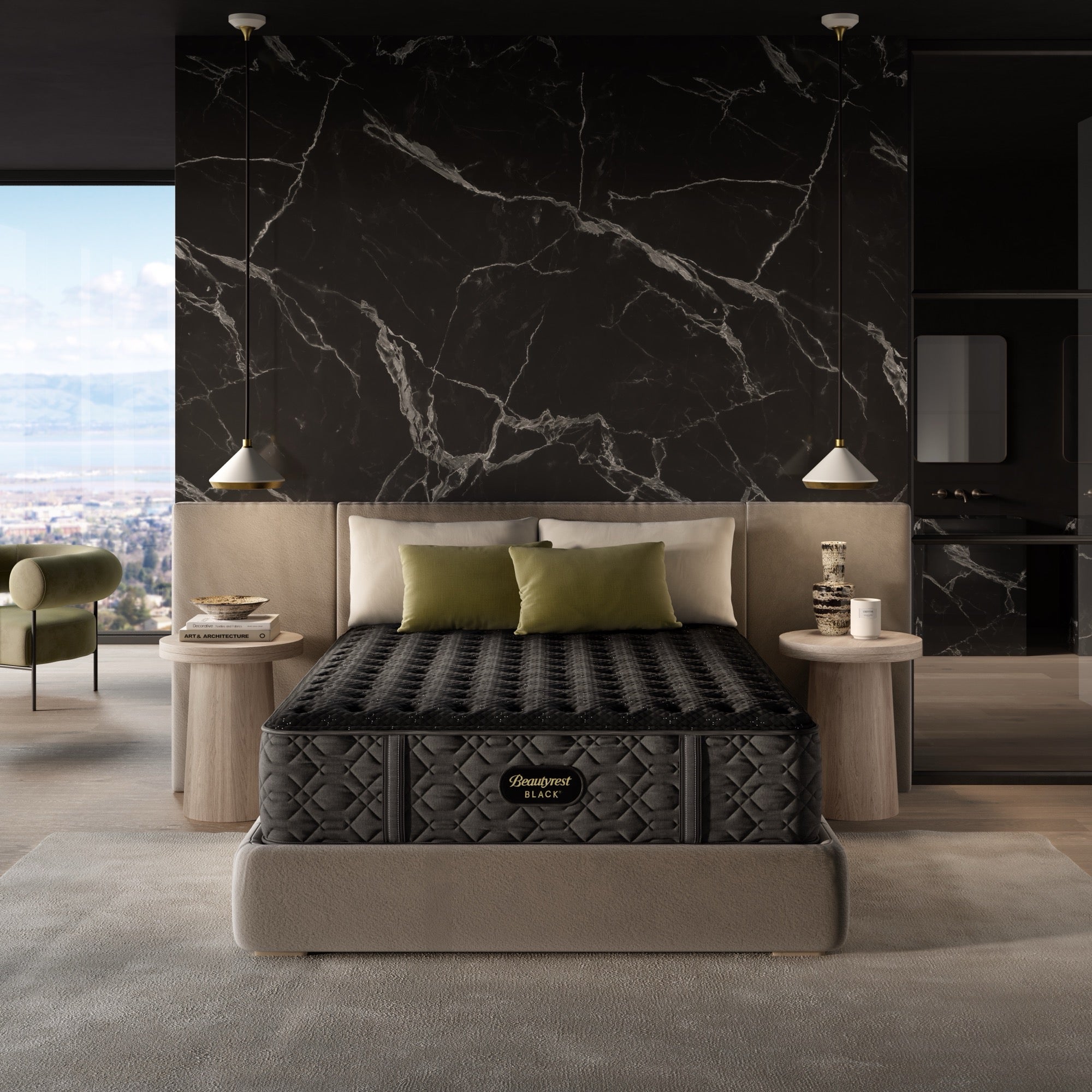 Beautyrest Black Series Three Firm King Mattress - Adams Furniture