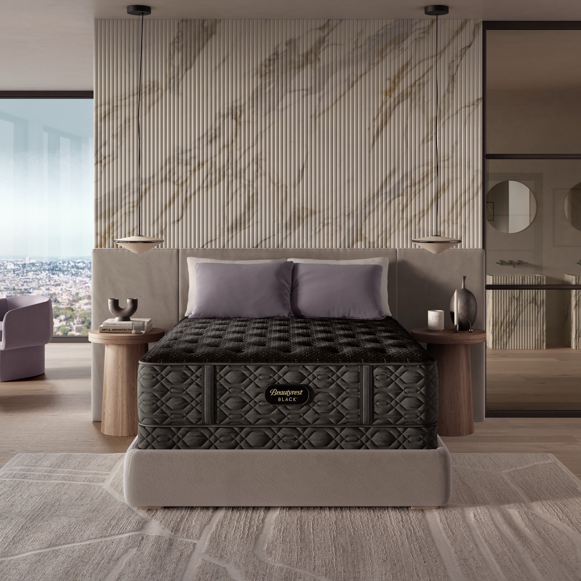 Beautyrest Black Series Three Medium King Mattress - Adams Furniture