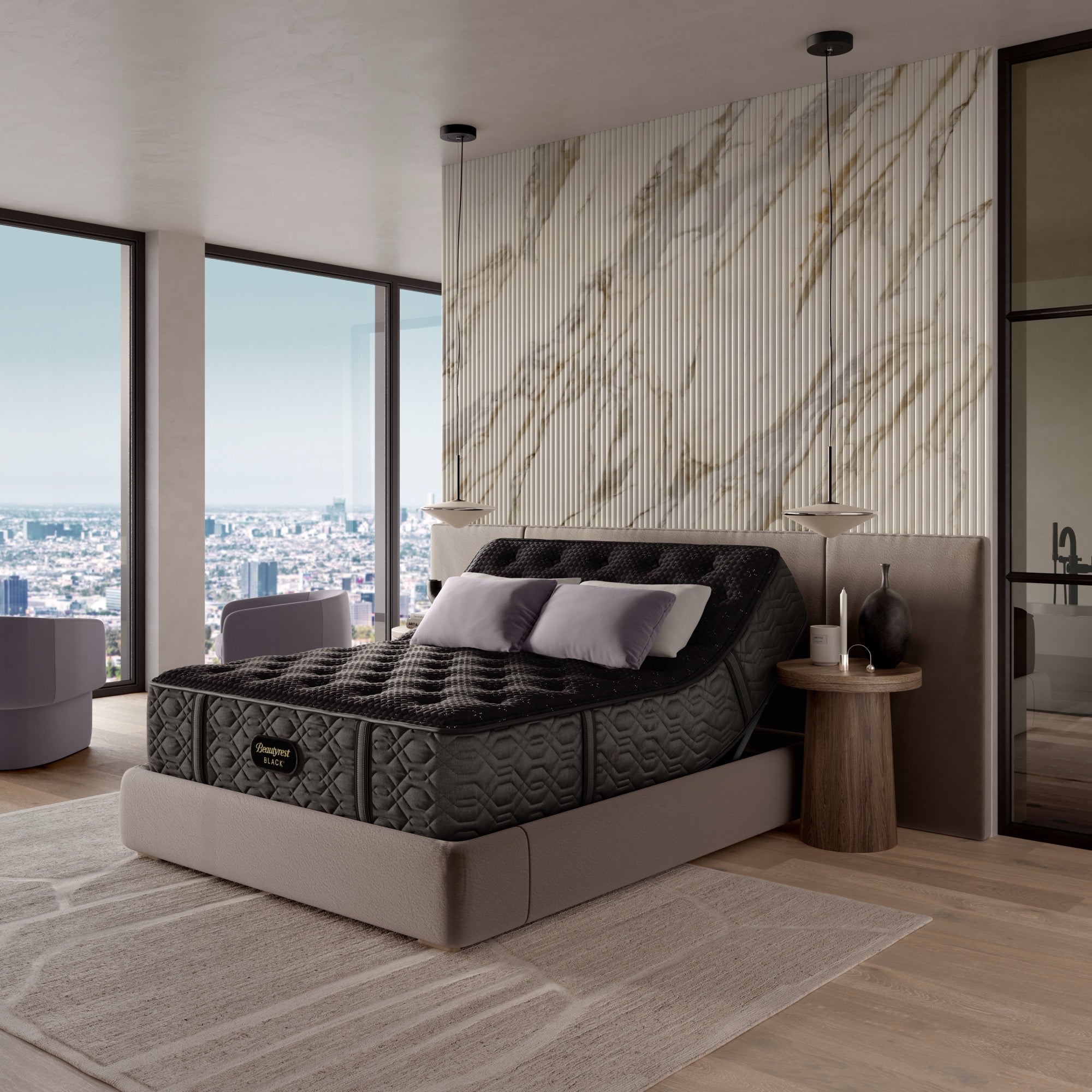 Beautyrest Black Series Three Medium King Mattress - Adams Furniture