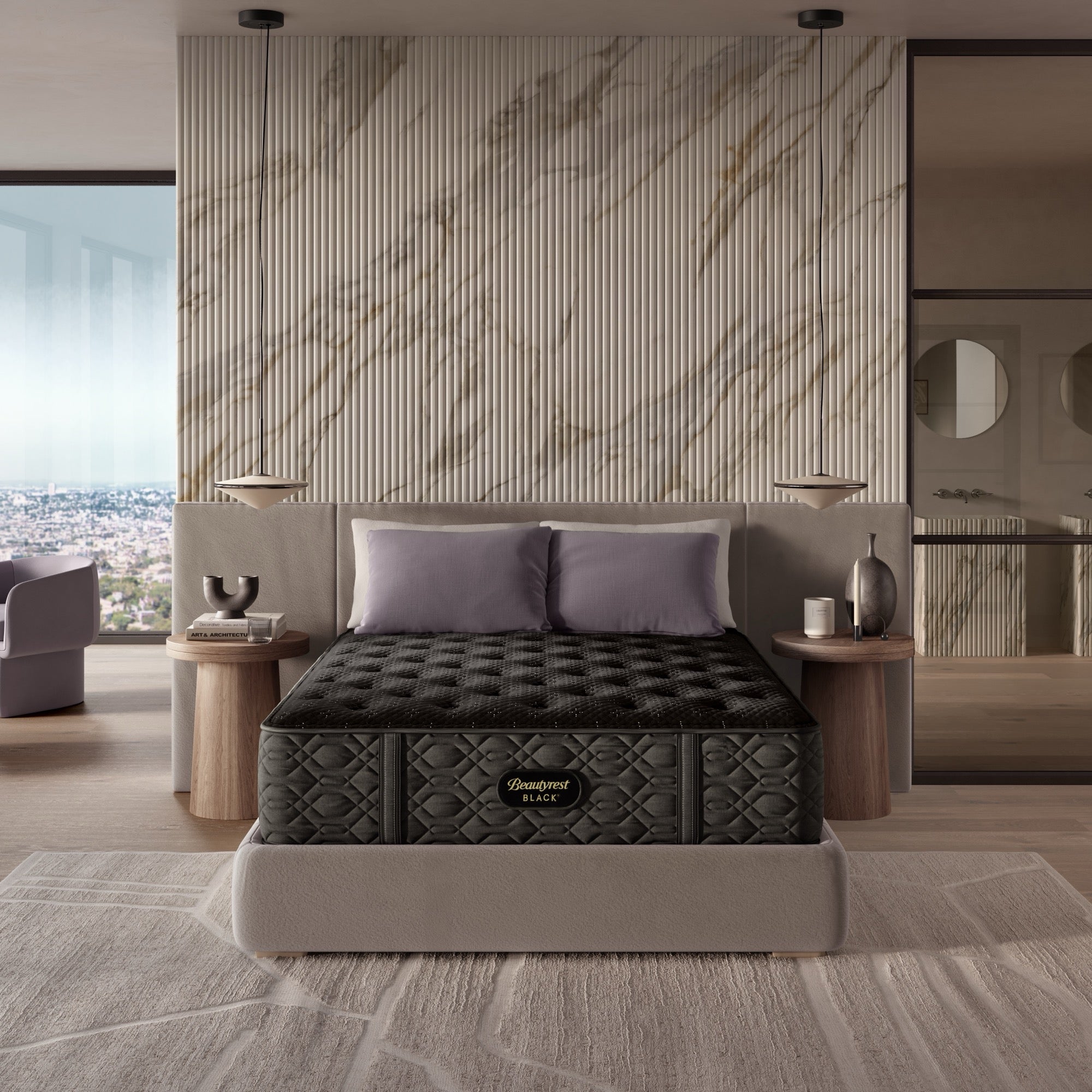 Beautyrest Black Series Three Medium King Mattress - Adams Furniture