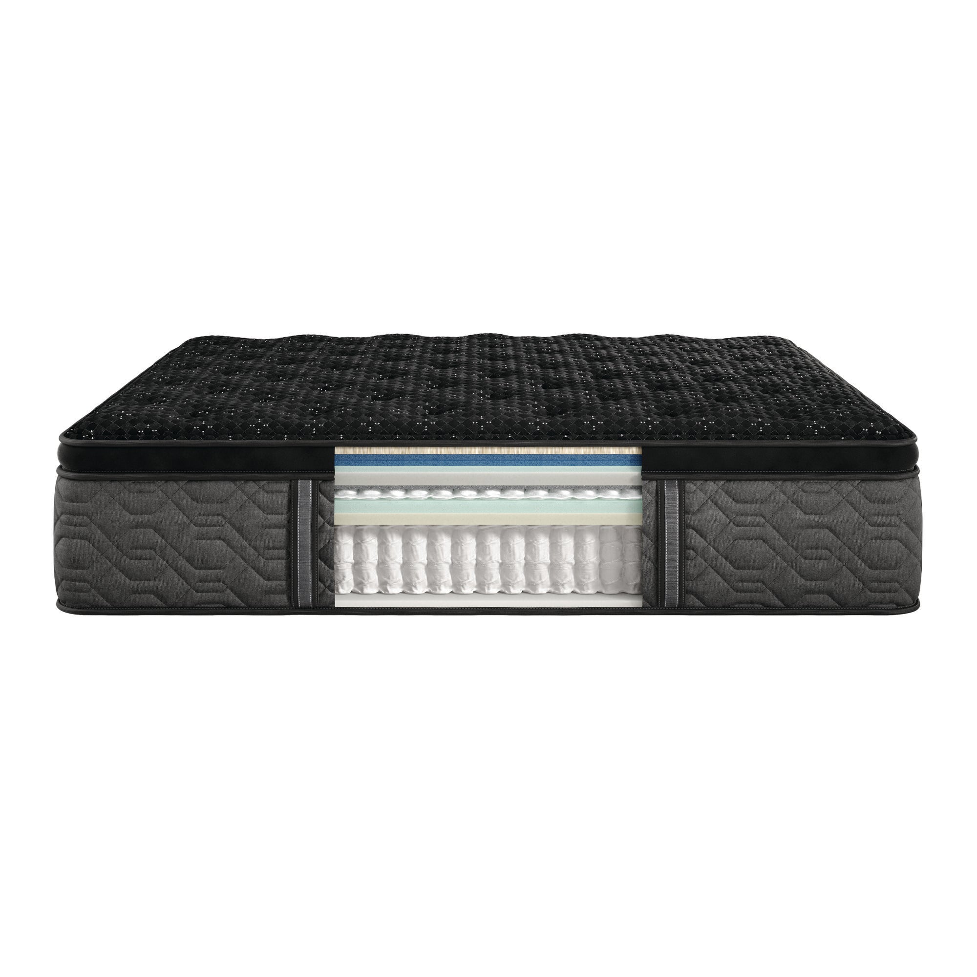 Beautyrest Black Series Three Plush Pillow Top King Mattress - Adams Furniture