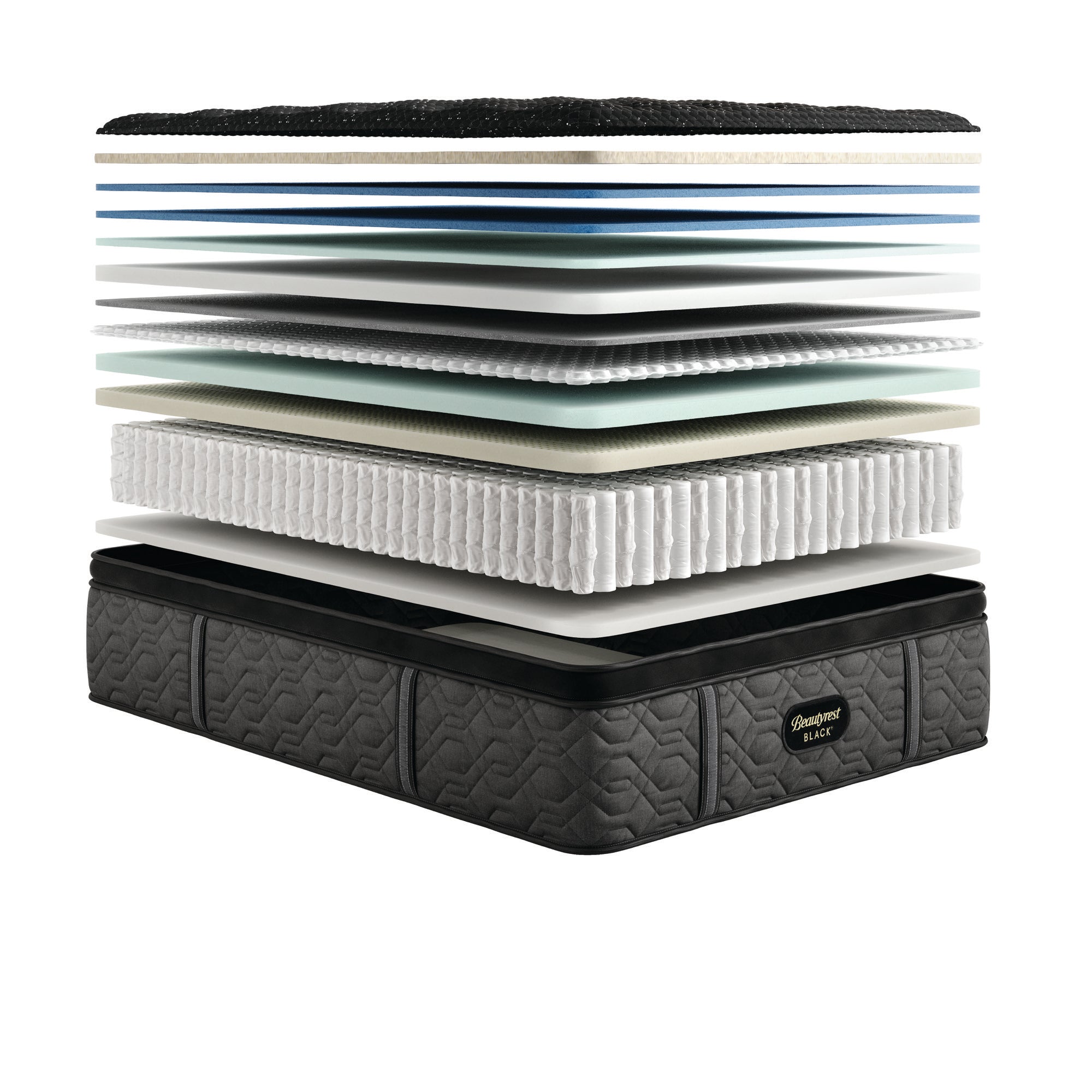 Beautyrest Black Series Three Plush Pillow Top King Mattress - Adams Furniture