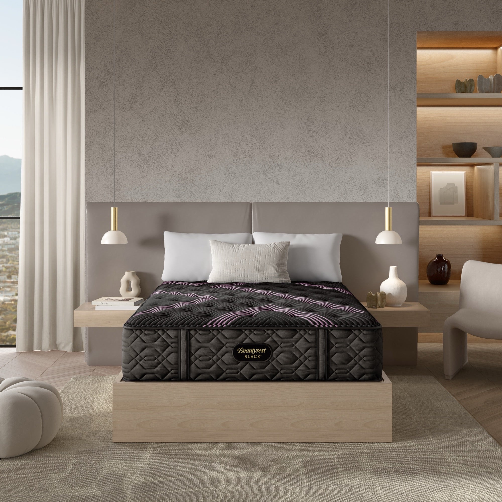 Beautyrest Black Series Two Firm King Mattress - Adams Furniture