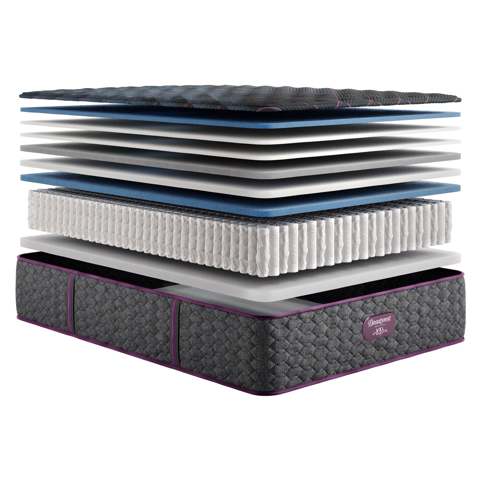 Beautyrest World Class Level 3 Extra Firm King Mattress - Adams Furniture