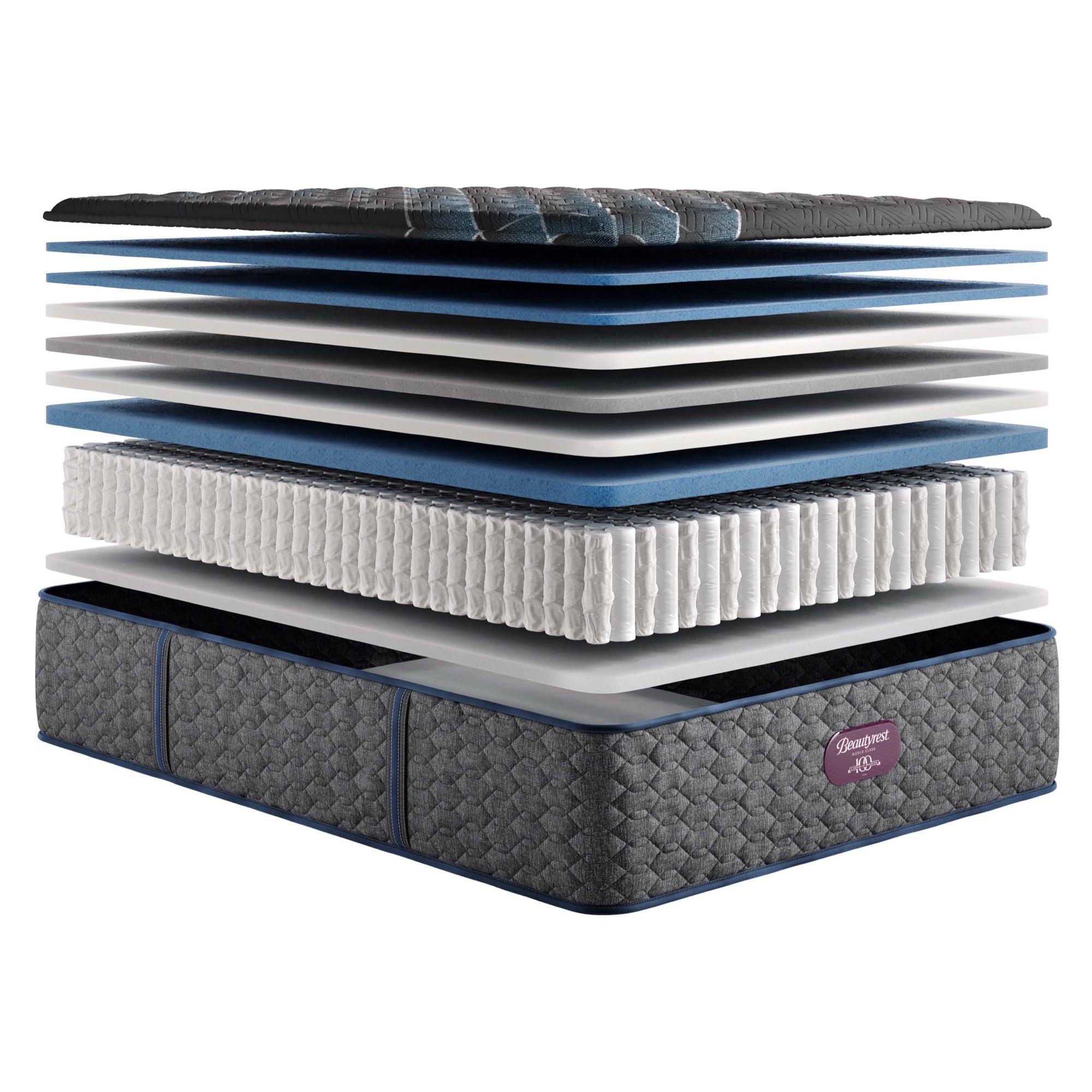Beautyrest World Class Level 4 Medium King Mattress - Adams Furniture