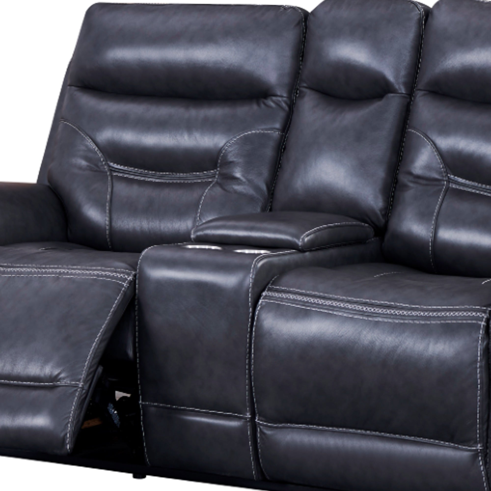 Bullard Power Reclining Leather Living Room Set - Adams Furniture