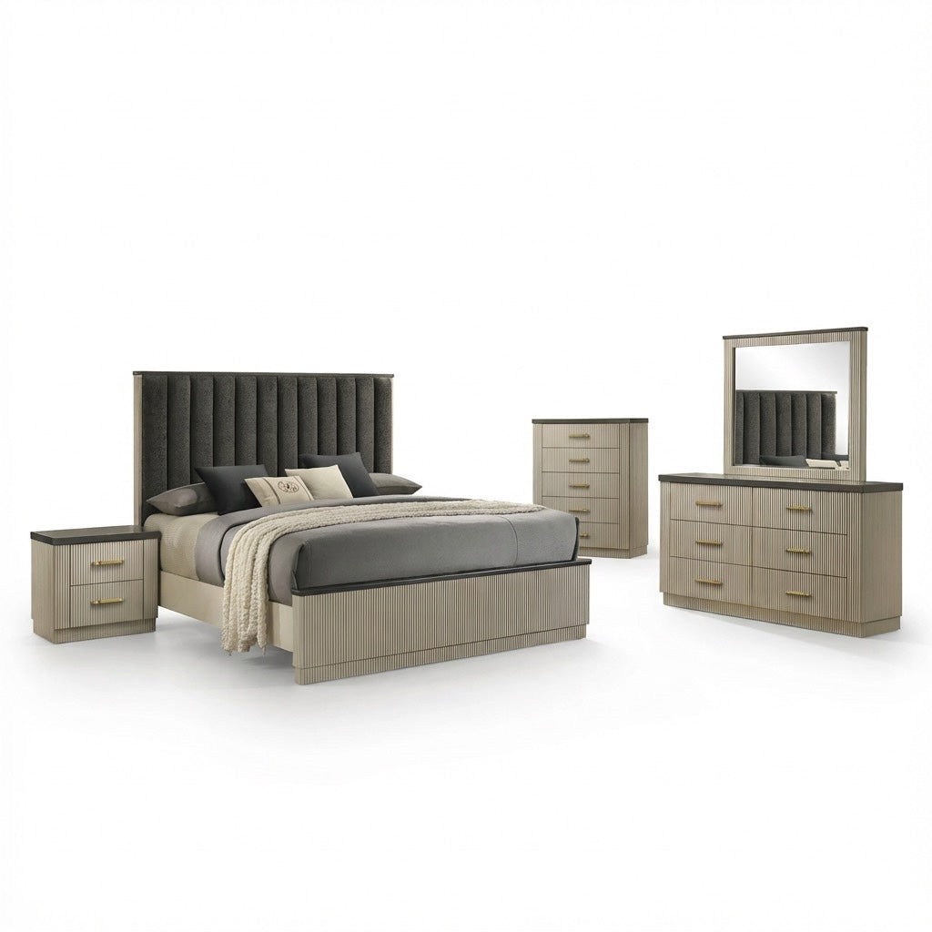 Victoria King 5 Piece Bedroom Set