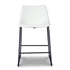 White Upholstered Barstool (Set of 2) - Adams Furniture