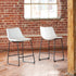 White Upholstered Barstool (Set of 2) - Adams Furniture