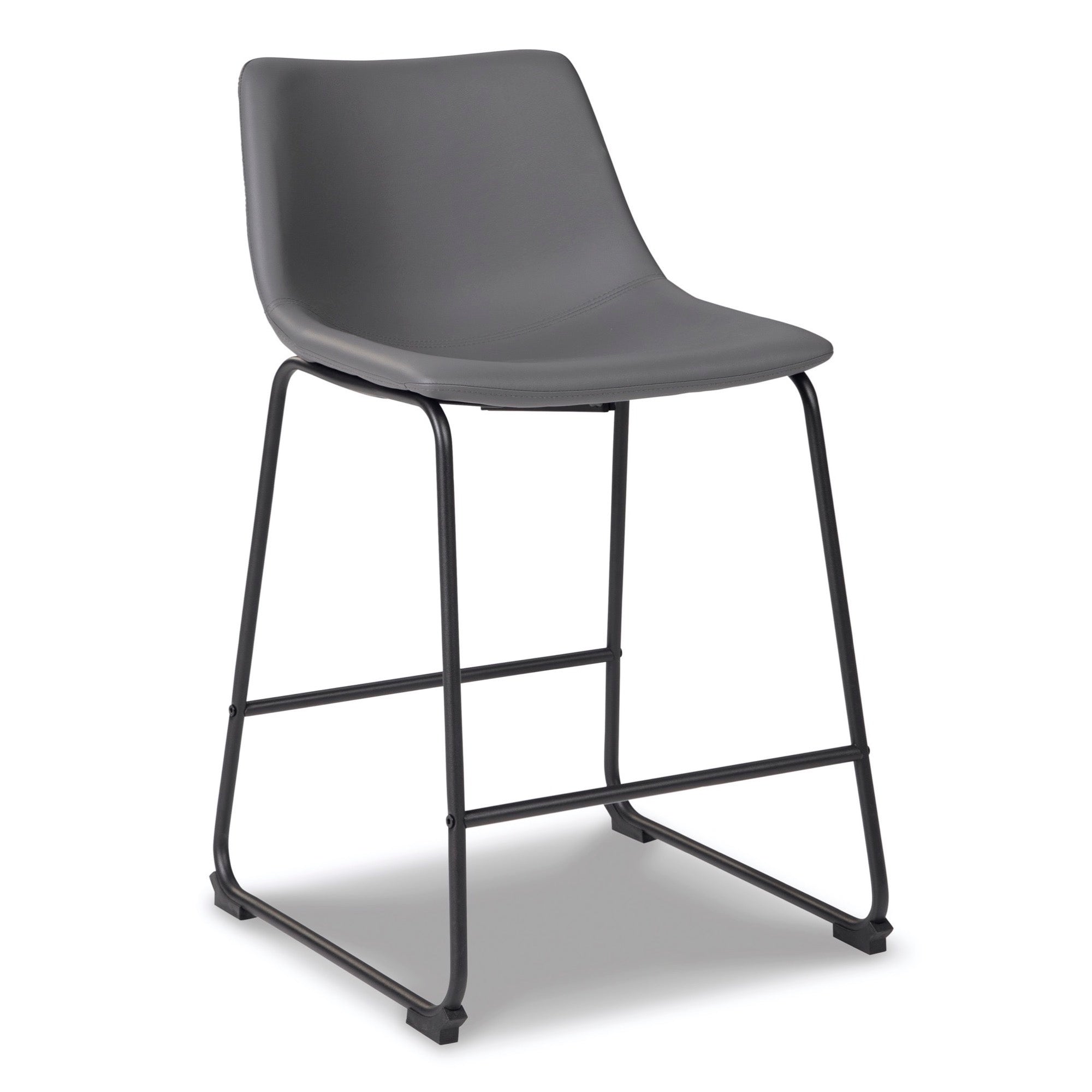 Grey Upholstered Barstool (Set of 2) - Adams Furniture