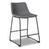 Grey Upholstered Barstool (Set of 2) - Adams Furniture
