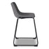 Grey Upholstered Barstool (Set of 2) - Adams Furniture