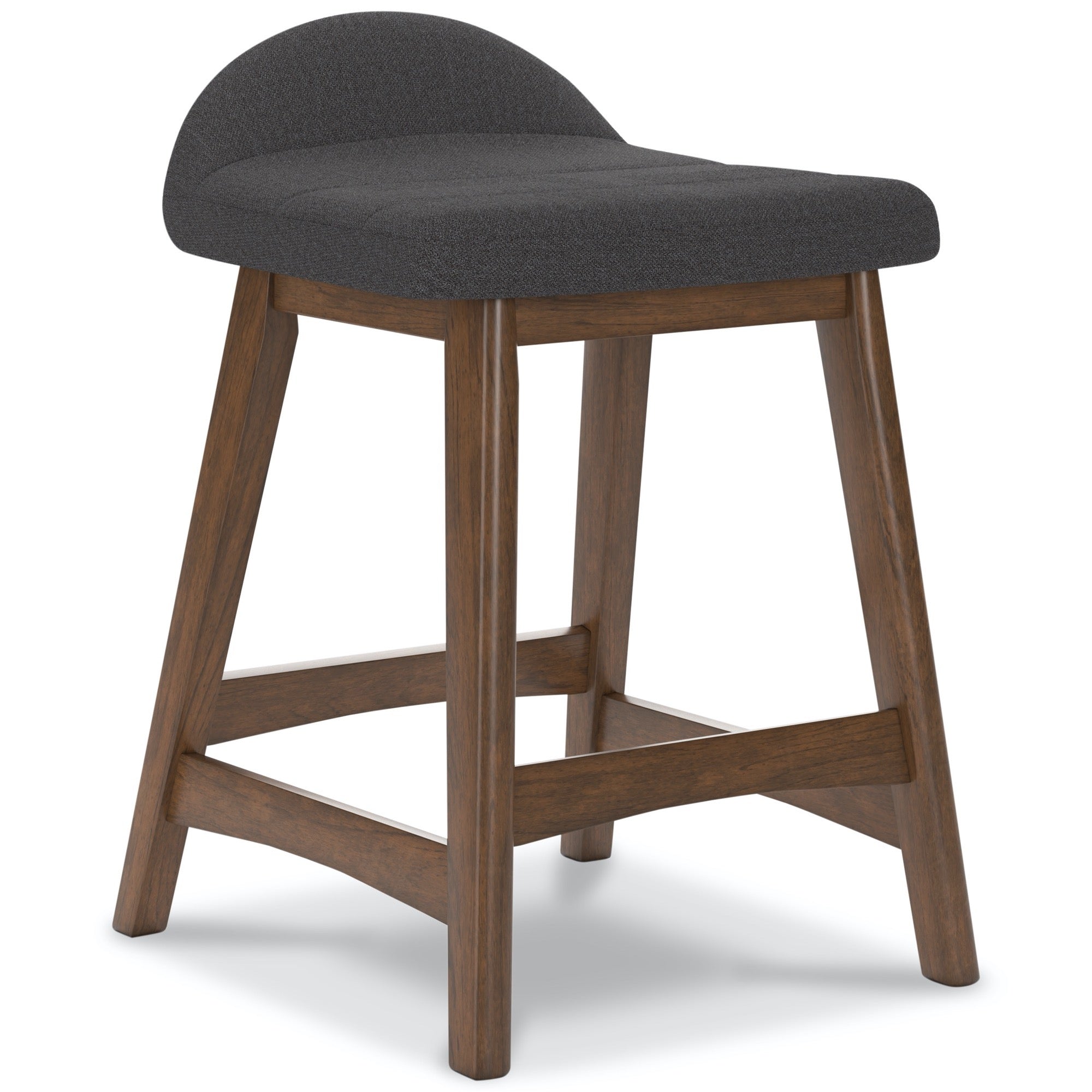 Lyncott Charcoal Counter Height Bar Stool (Set of 2) - Adams Furniture