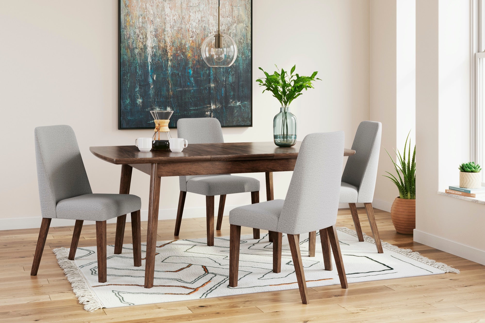 Lyncott 7 Piece Dining Set - Adams Furniture