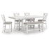 Adrian 6 Piece Counter Height Dining Set