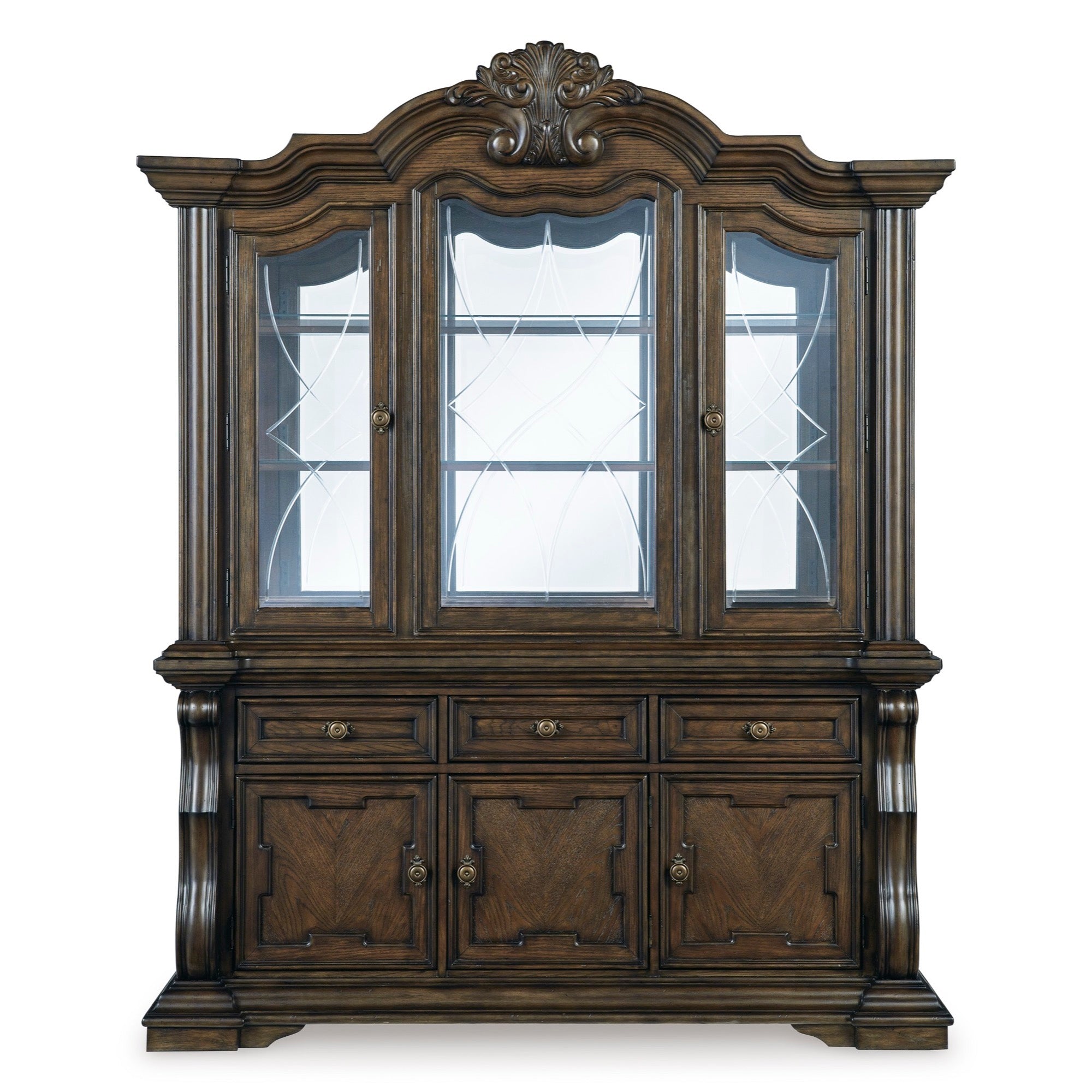 Gabriella 2 Piece China Cabinet - Adams Furniture