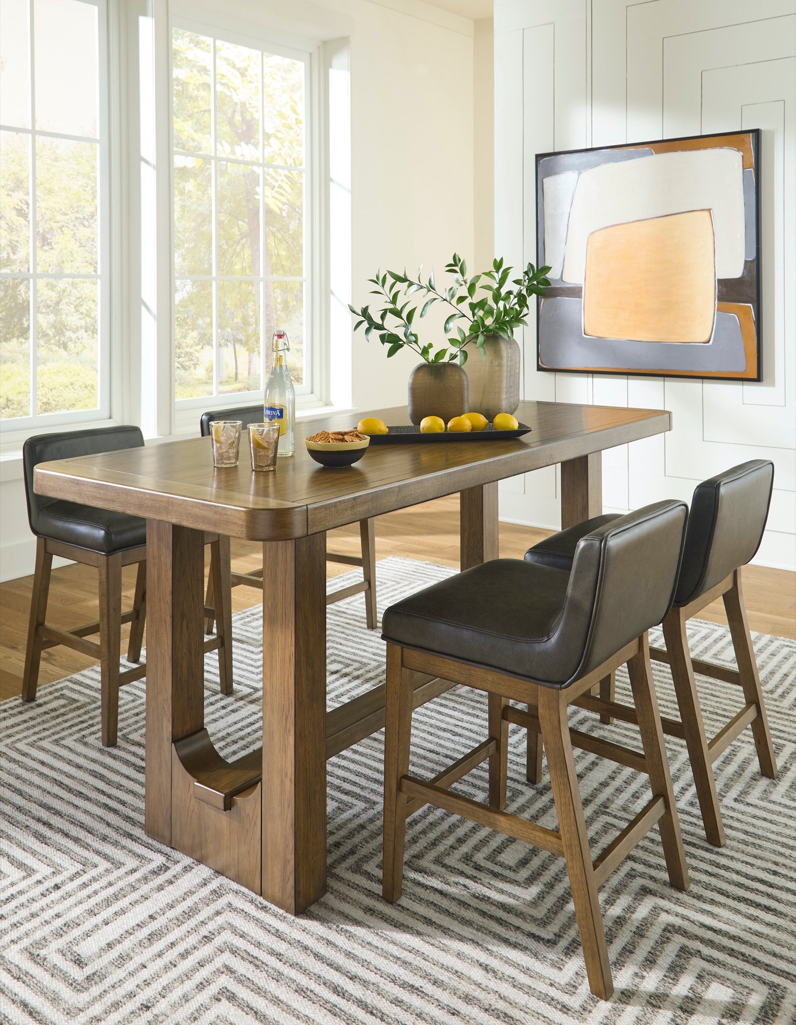 Cameron 5 Piece Counter Height Dining Set - Adams Furniture