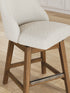 Cameron Upholstered Swivel Barstool (Set of 2)