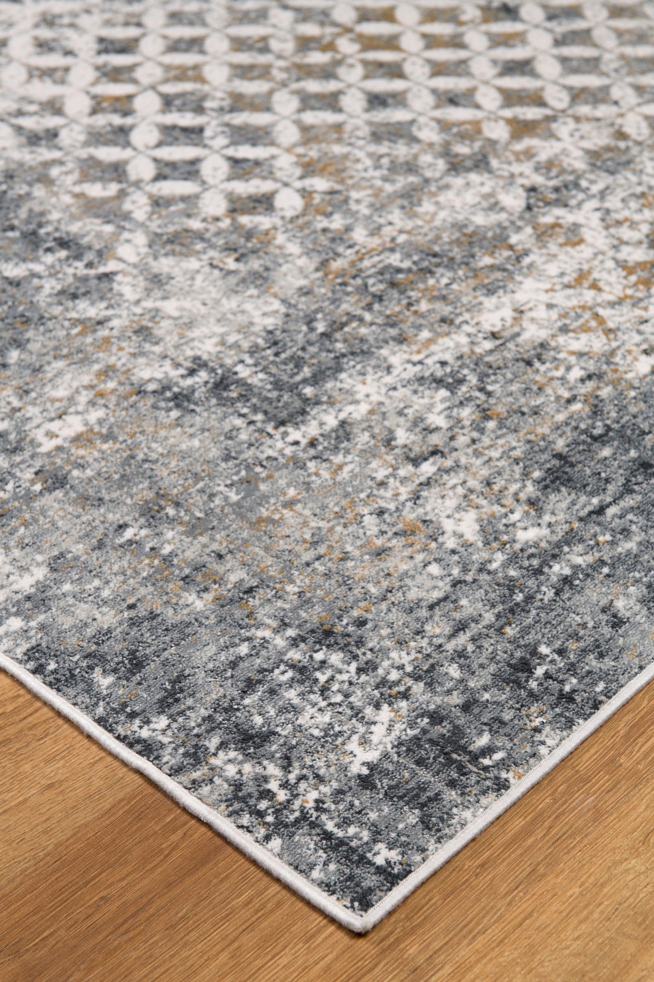 Christian Grey and Cream 5x8 Area Rug - Adams Furniture