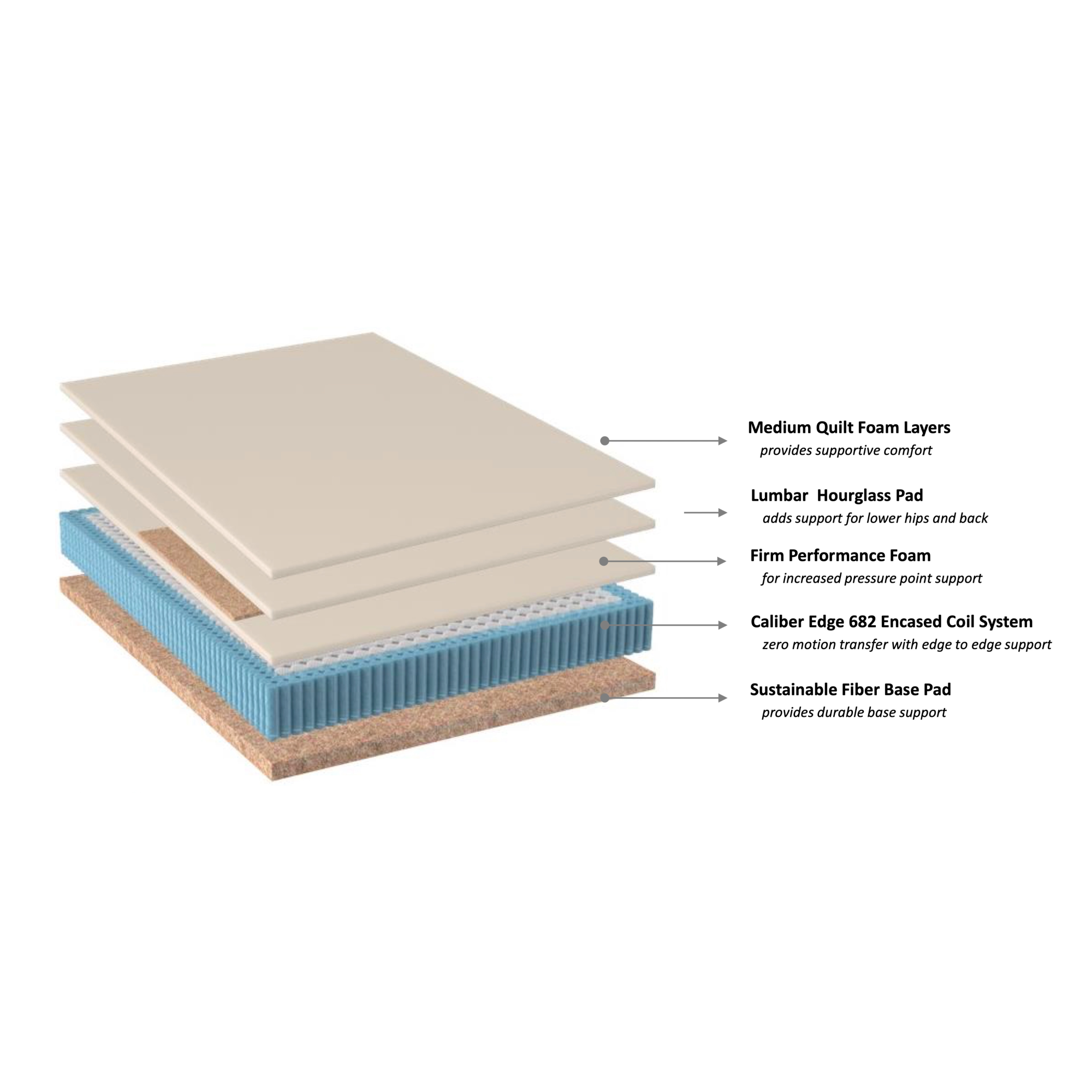 Diana Medium Firm Twin Mattress - Adams Furniture