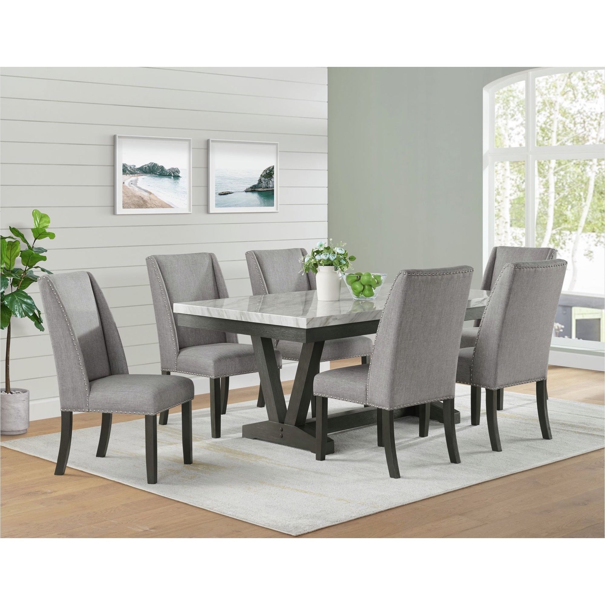 Everdeen 7 Piece Dining Set - Adams Furniture