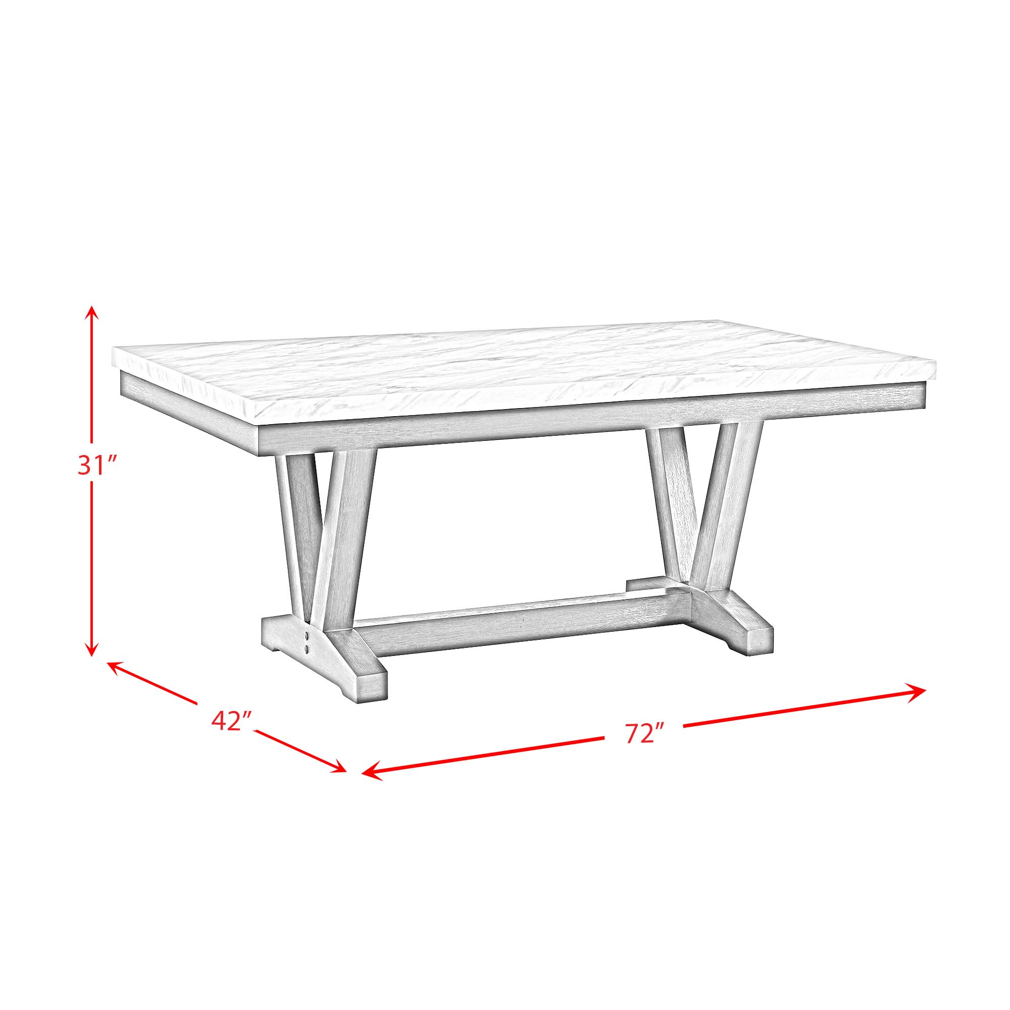 Everdeen 7 Piece Dining Set - Adams Furniture