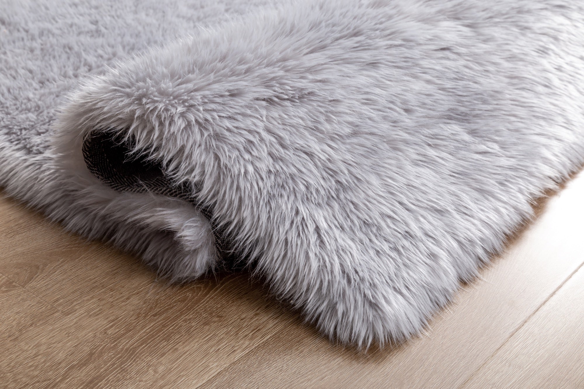 Flokati Shag Grey 5x7 Area Rug - Adams Furniture