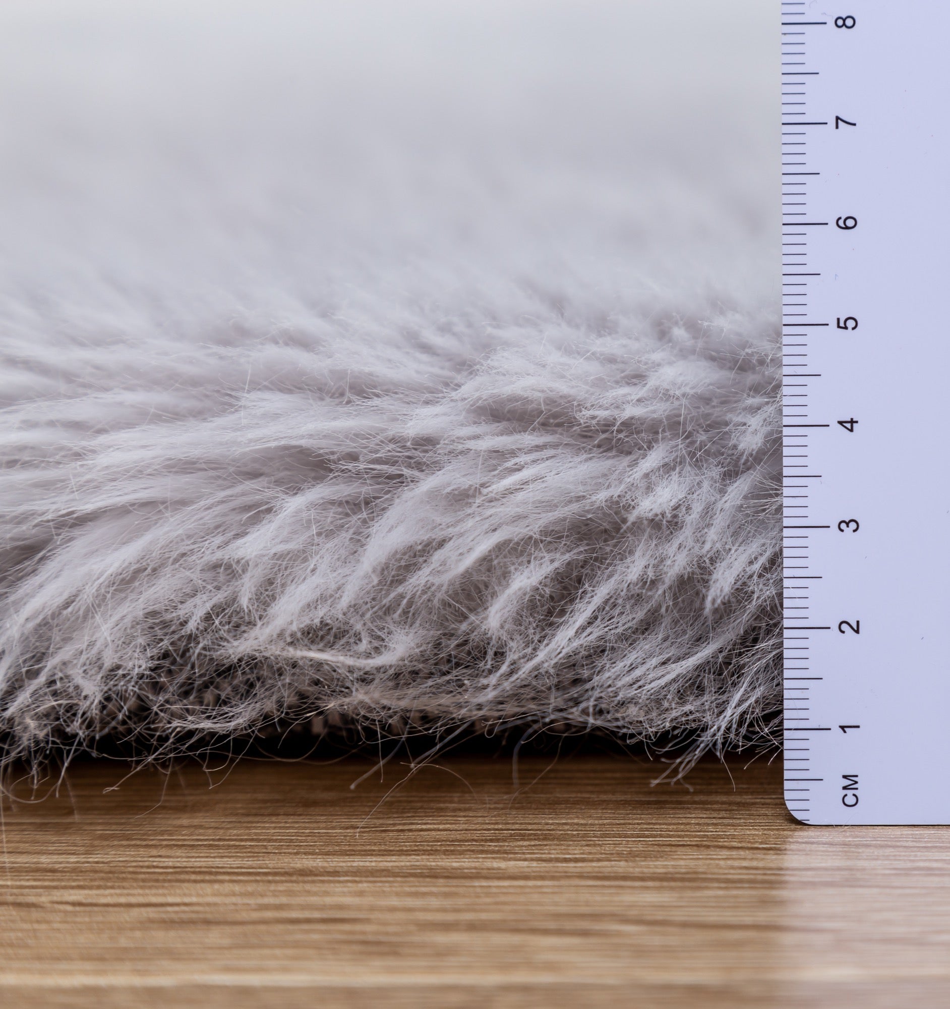 Flokati Shag Grey 5x7 Area Rug - Adams Furniture